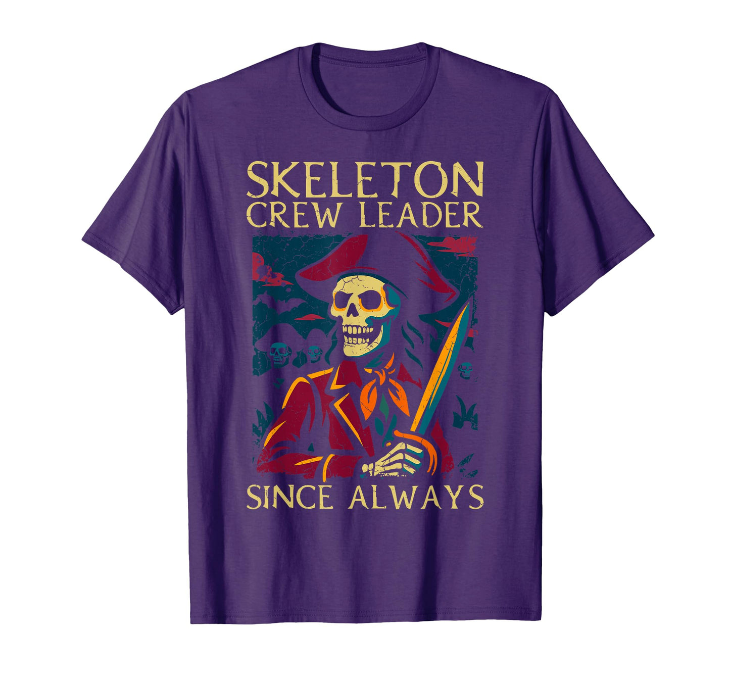 Skeleton Crew Leader Halloween Spooky Haunted Season T-Shirt