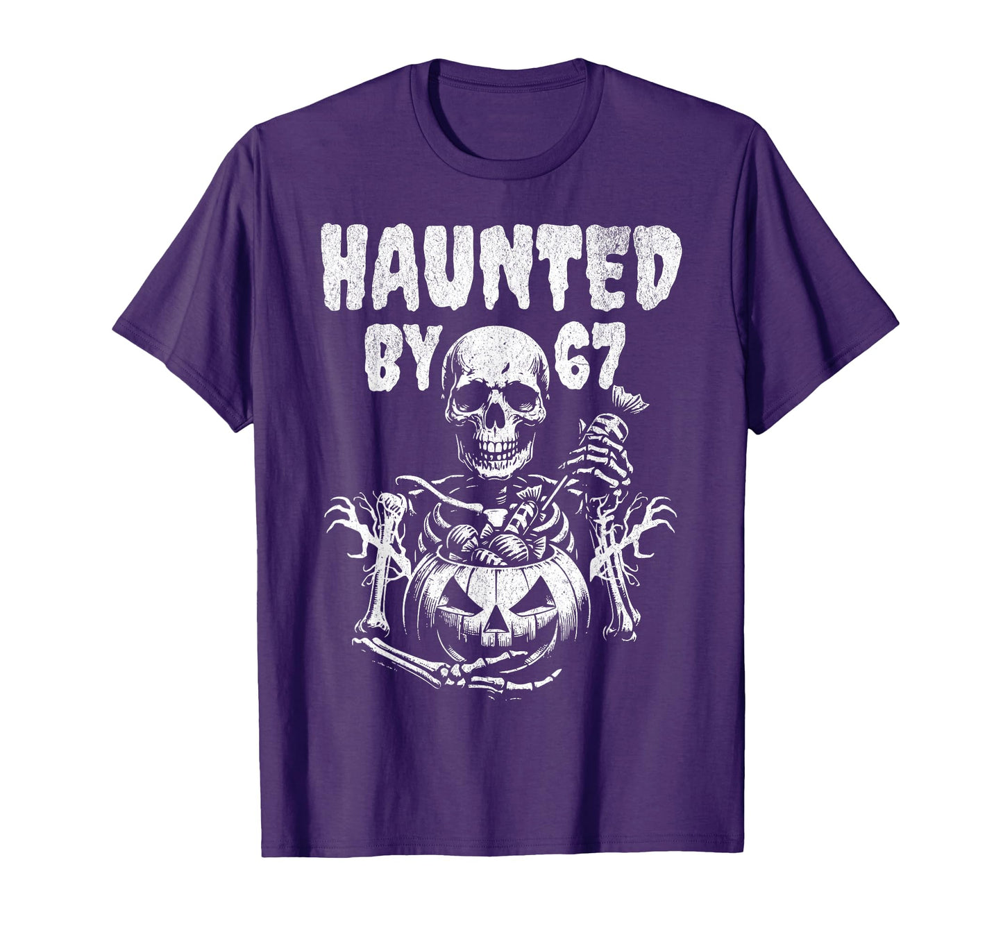 Haunted by 67 Funny Halloween Meme Spooky Costume Gen Alpha T-Shirt