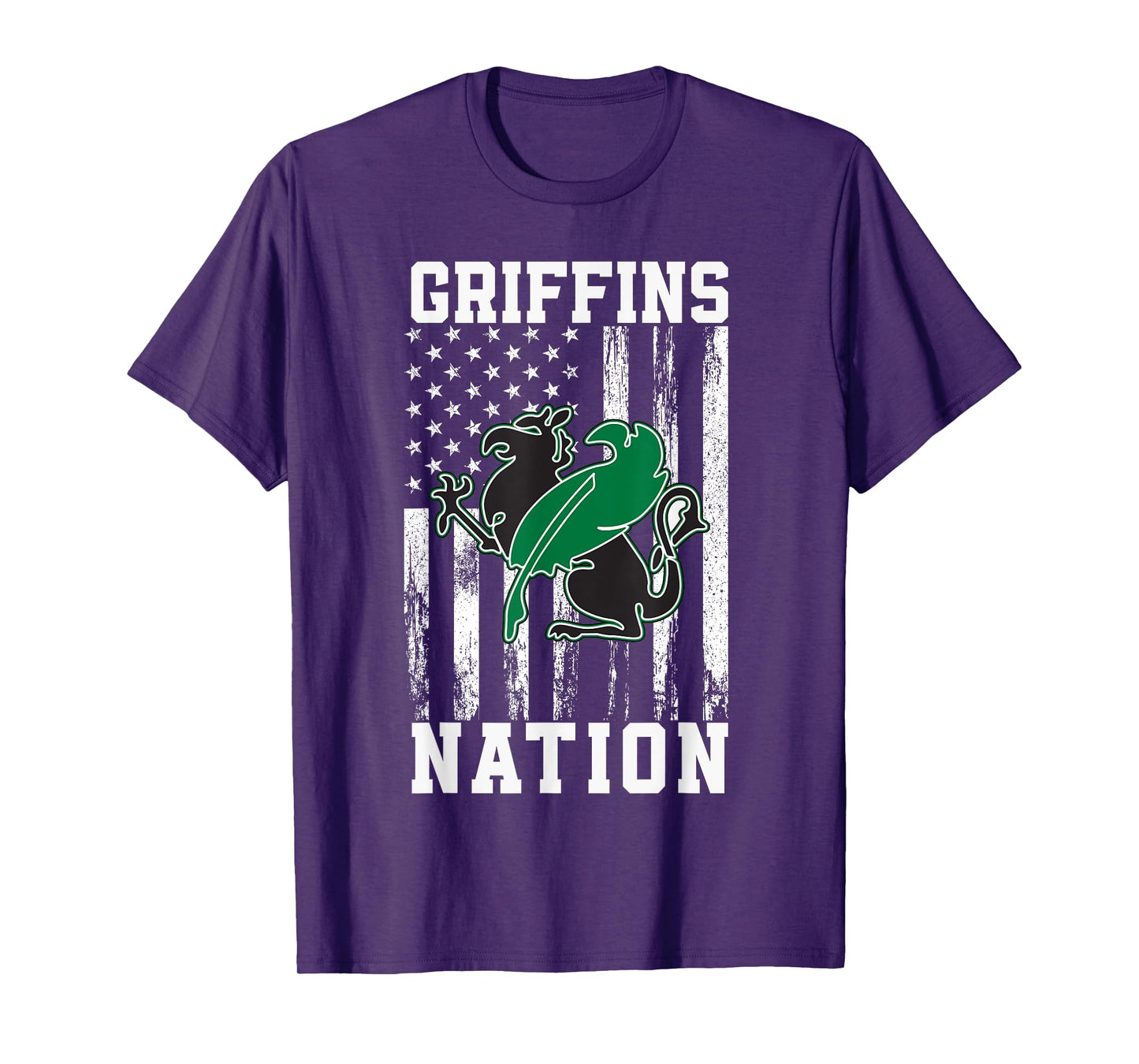 Green Fields Country Griffins Logo Nation HS T-Shirt