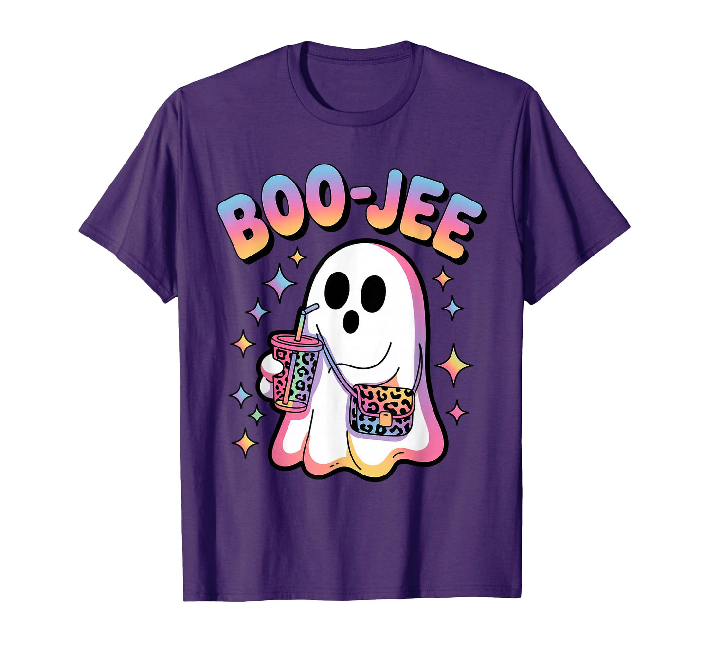 Ghost Boujee Boo-JEE Halloween Costume Funny Spooky Season T-Shirt