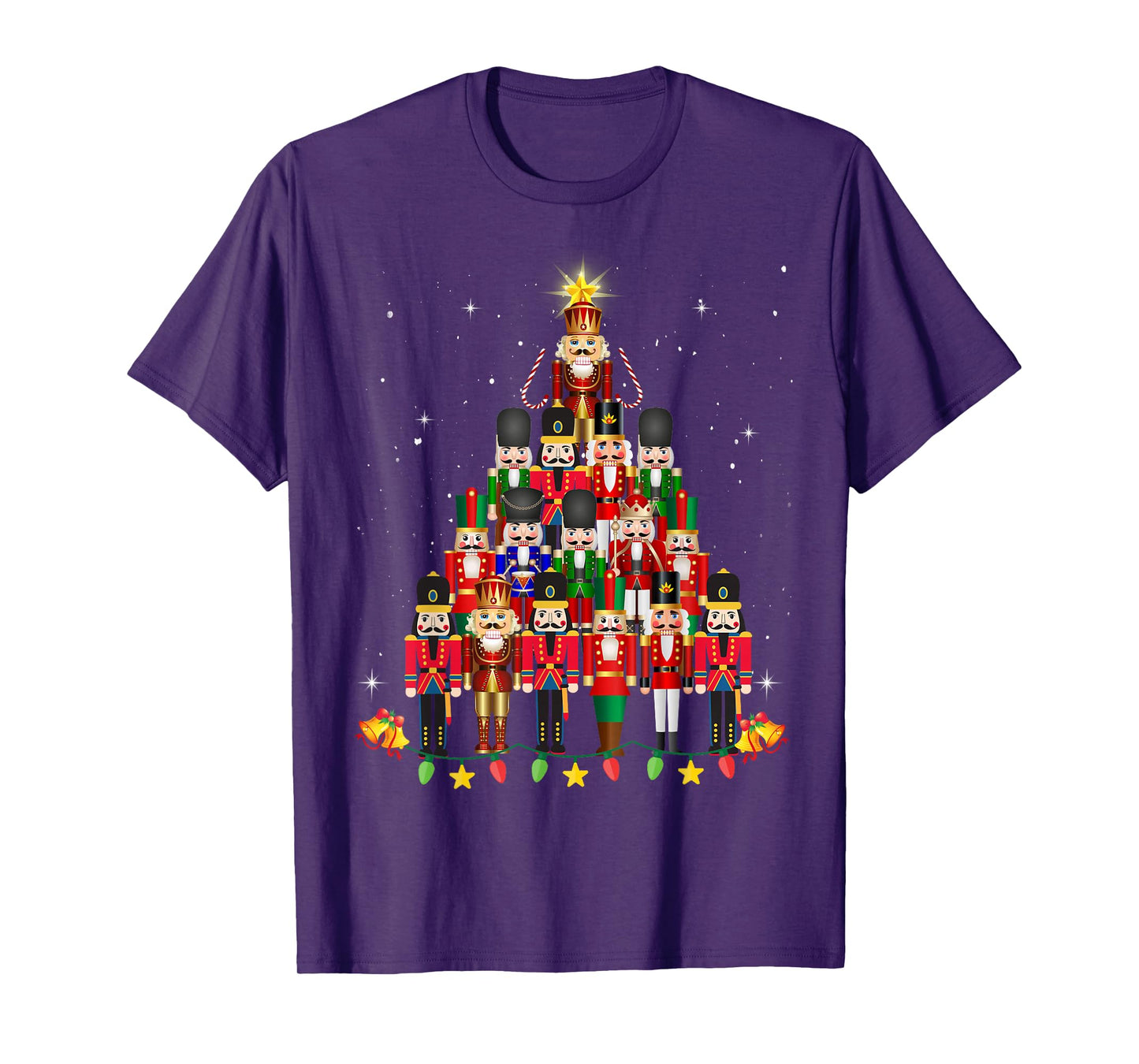 Loudest Nutcracker Group Matching Family Holiday Funny Nutcracker Christmas Tree 2024 Unisex T-Shirt Black Small