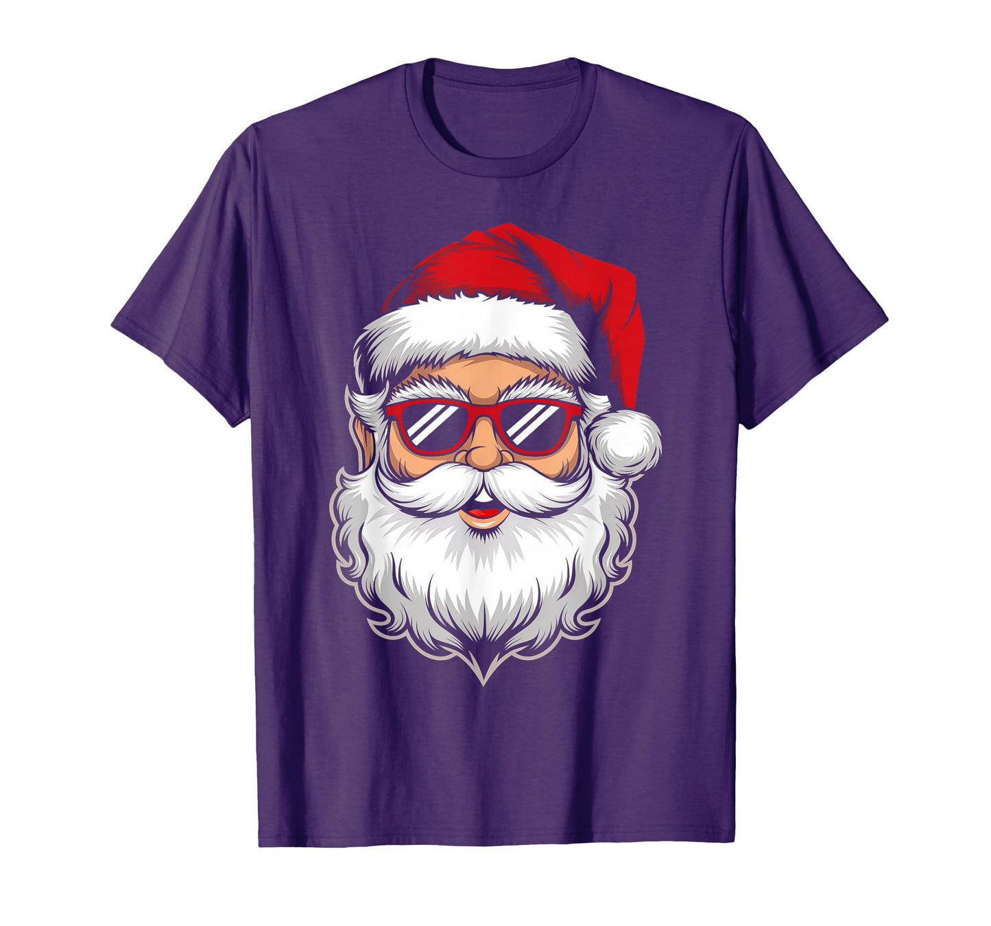 Santa Face Retro Sunglasses Christmas Xmas Men Women Kids T-Shirt