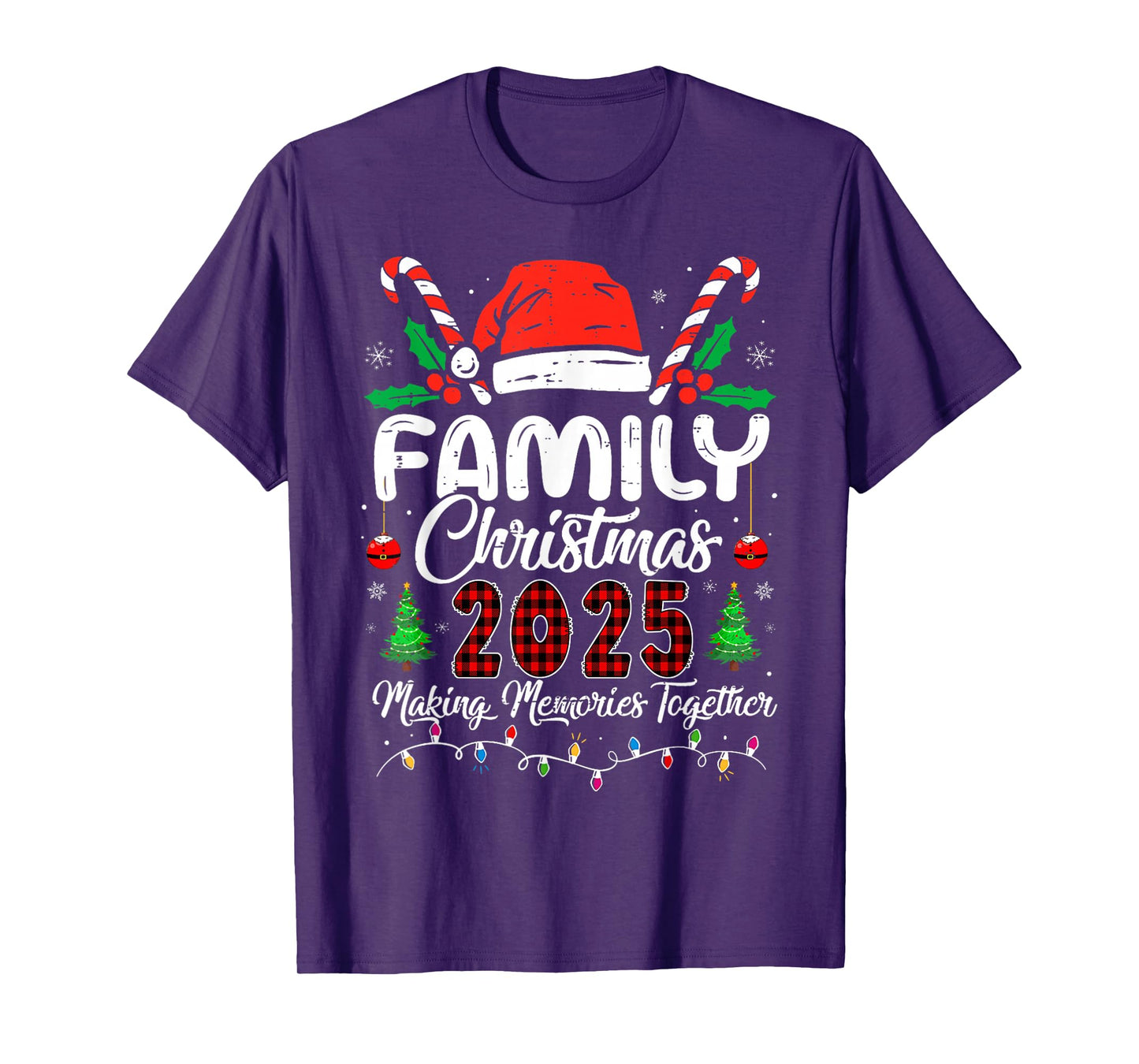 Family Christmas 2025 Matching Squad Santa Elf Funny Xmas T-Shirt