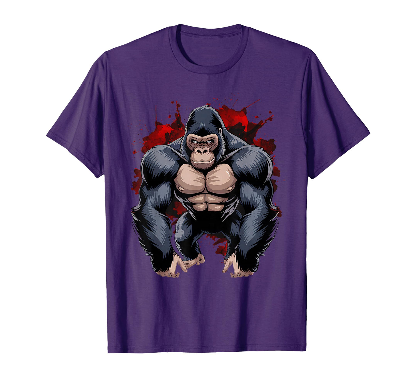 Gorilla Face Angry Growling Scary Silverback Gorilla T-Shirt