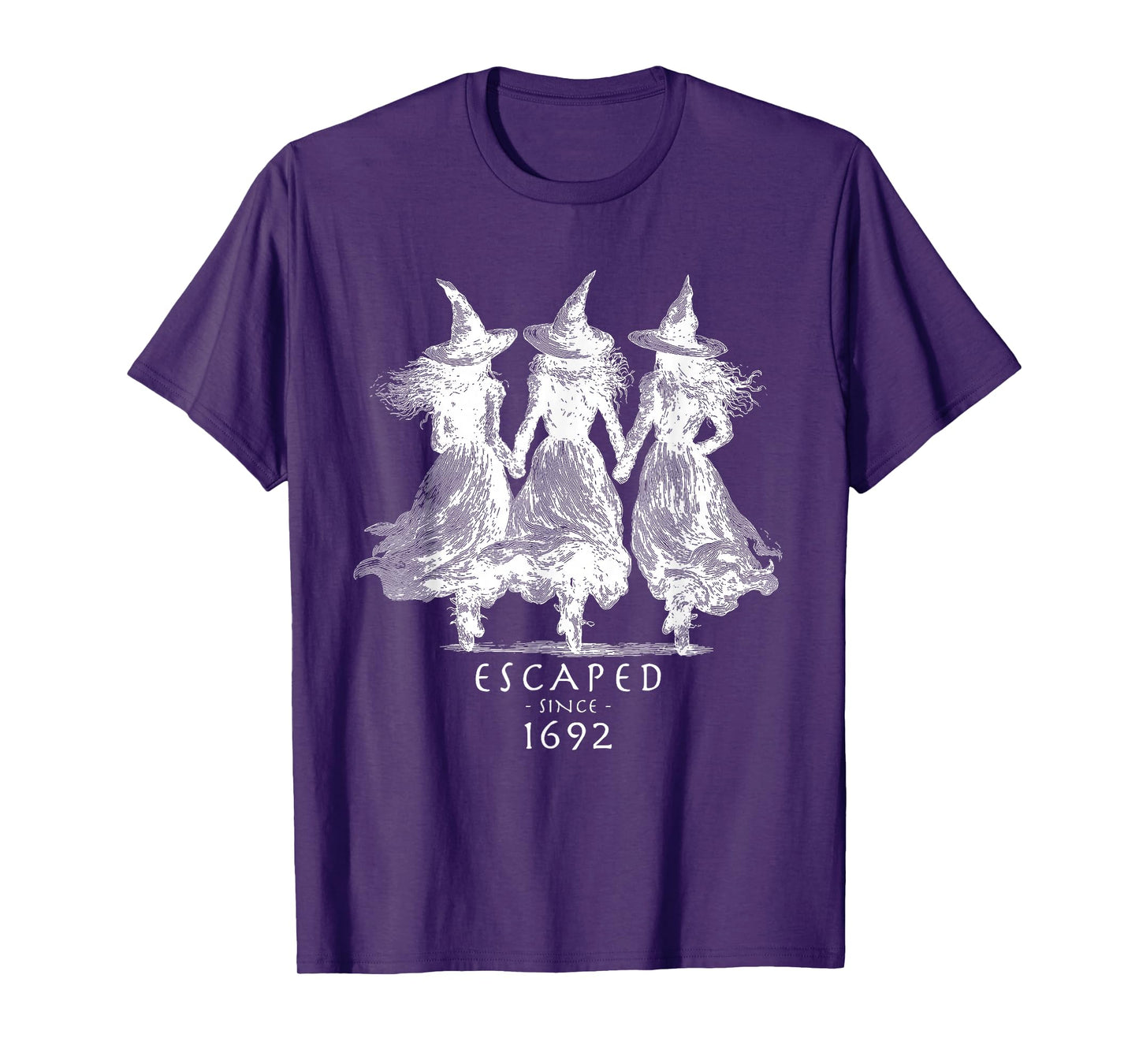 Escaped Since 1692 Salem Witch Halloween T-Shirt