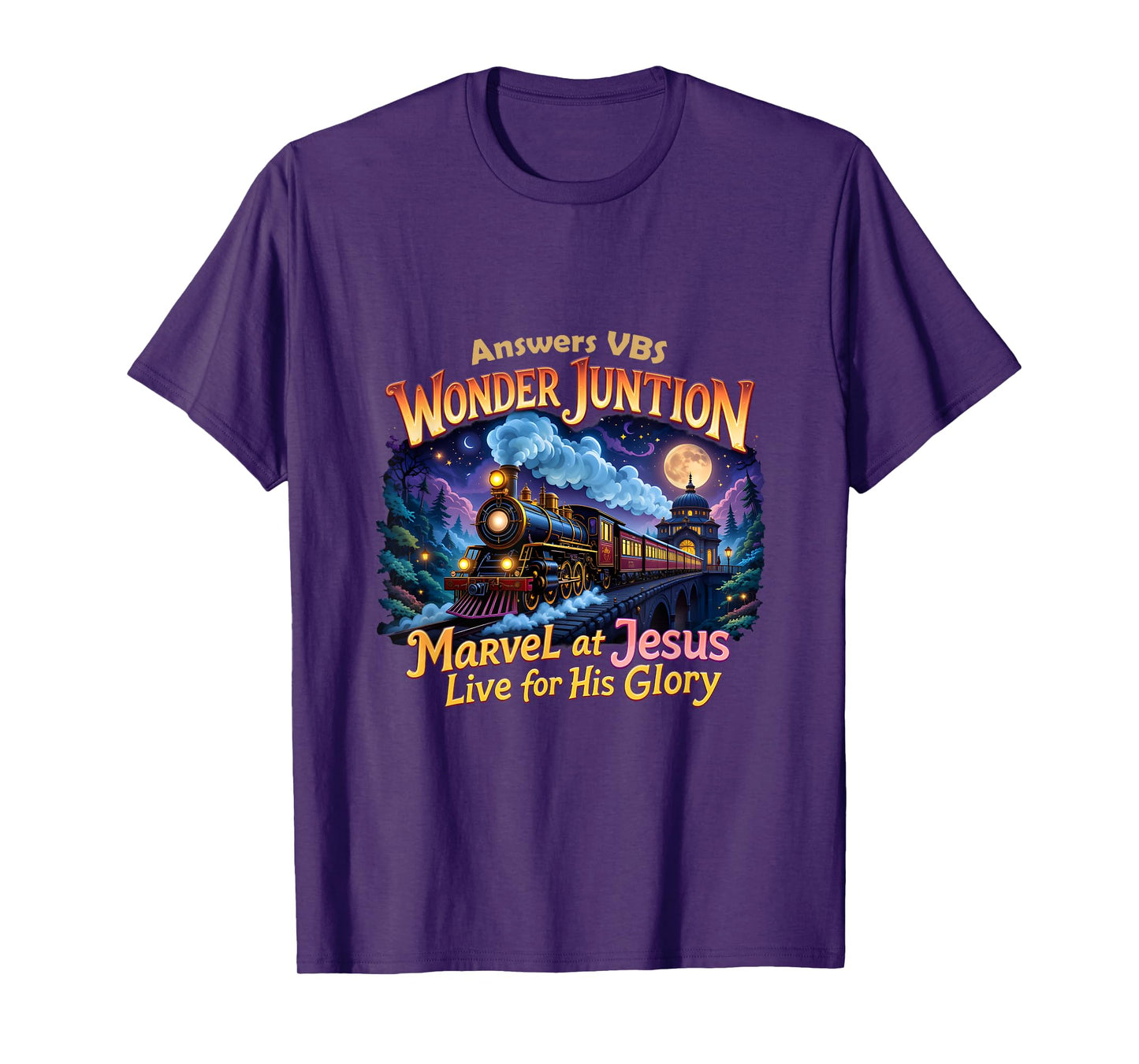 VBS 2025 Wonder Christian Camp Junction His Glory Jesus T-Shirt