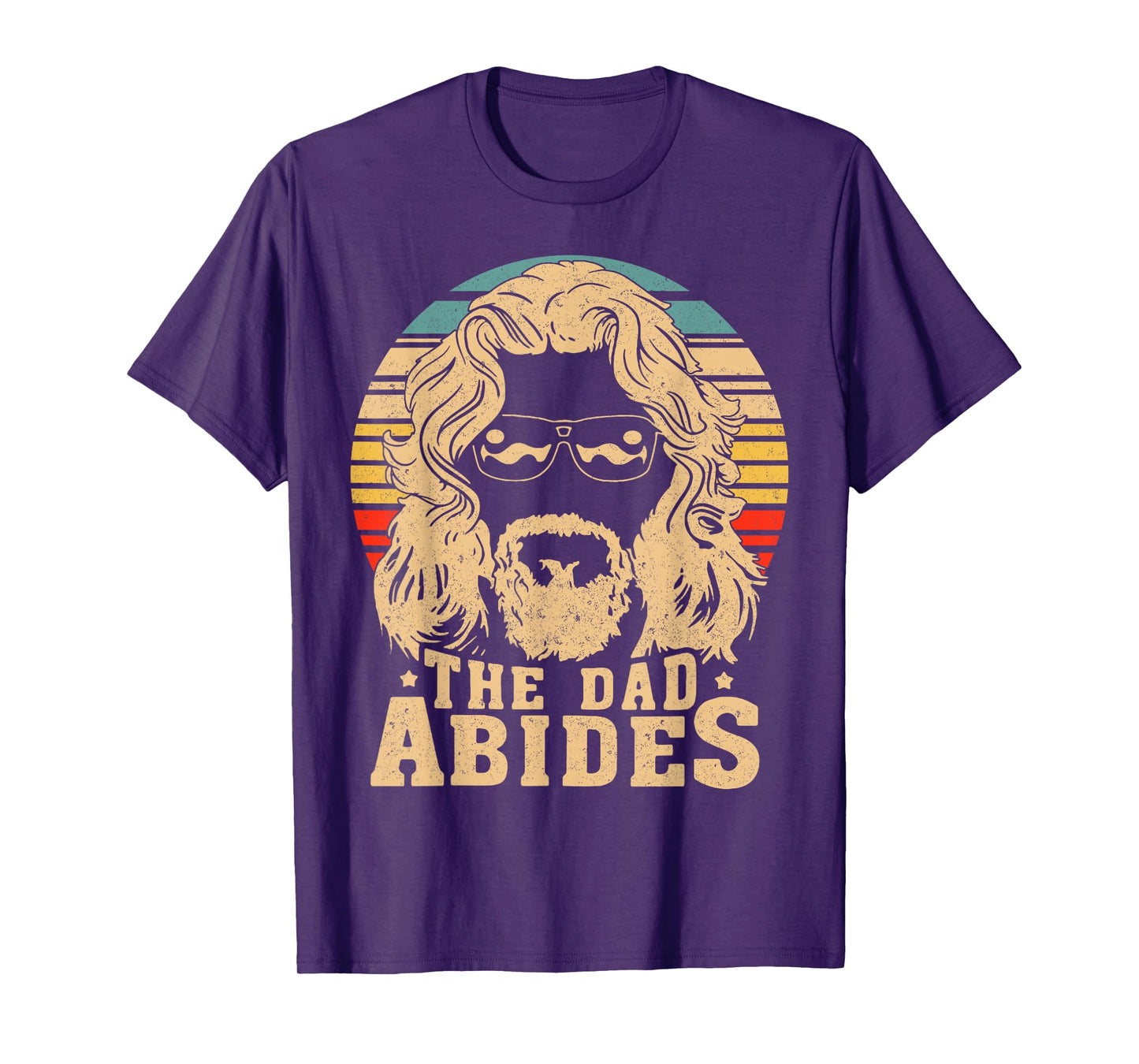 Retro The Dad Abides Funny Dad Daddy Father's Day T-Shirt
