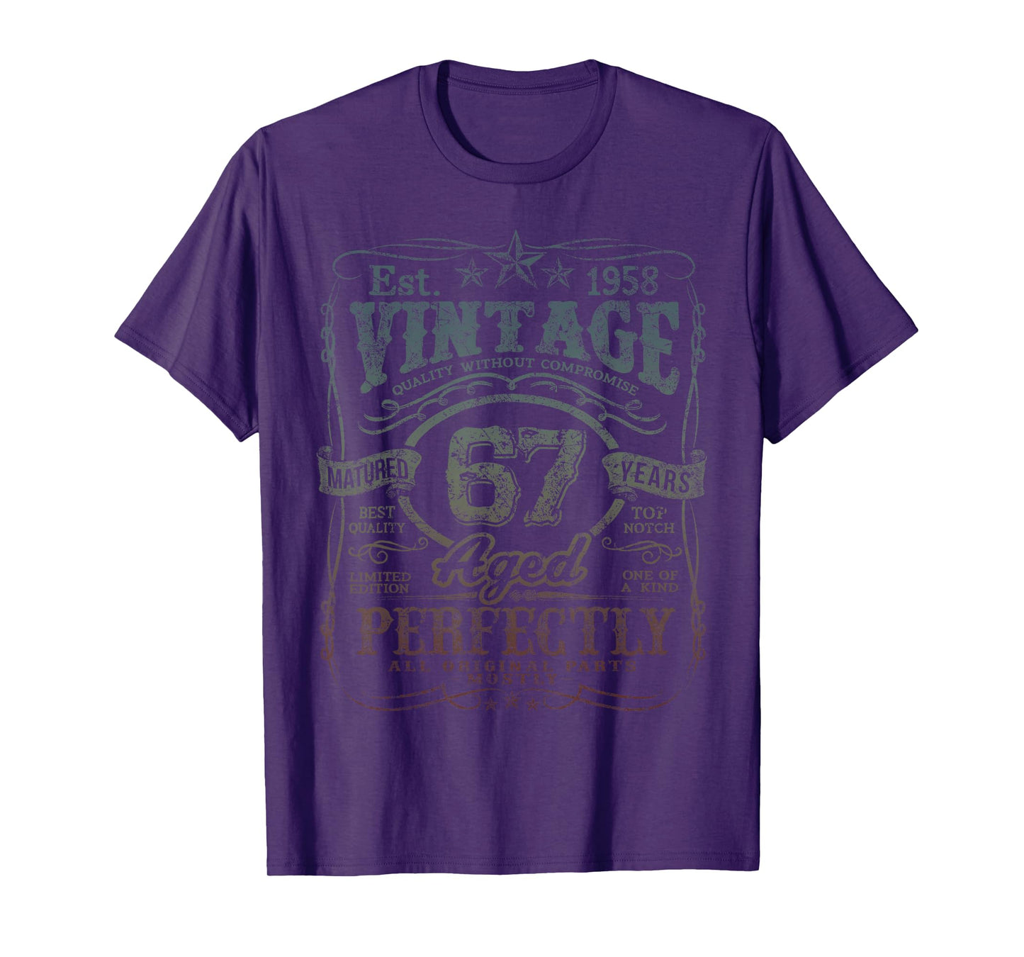 Vintage 1958 Limited Edition Shirt 67 year old 67th Birthday T-Shirt