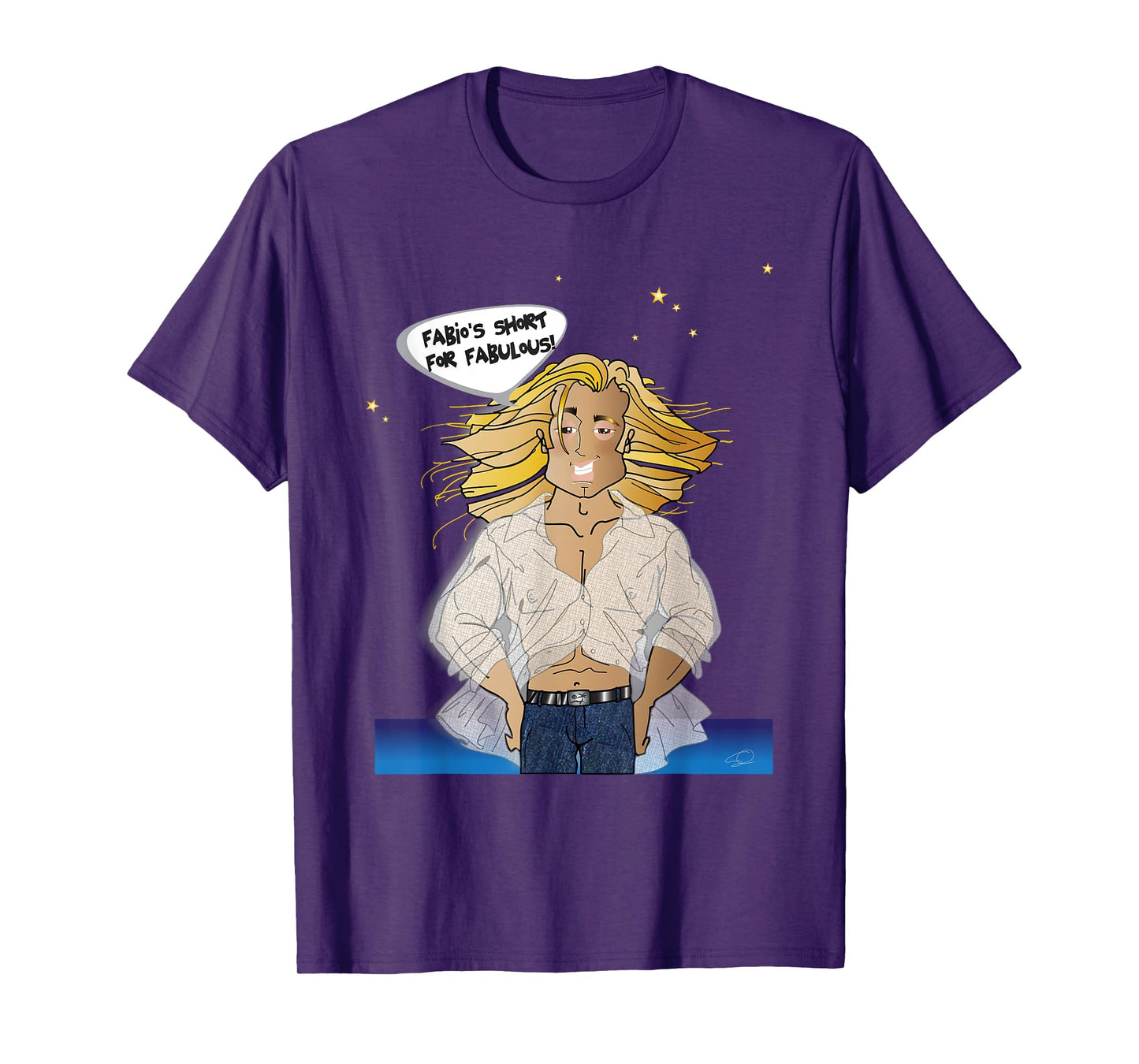 Funny Fabio "look-a-like" Tee T-Shirt