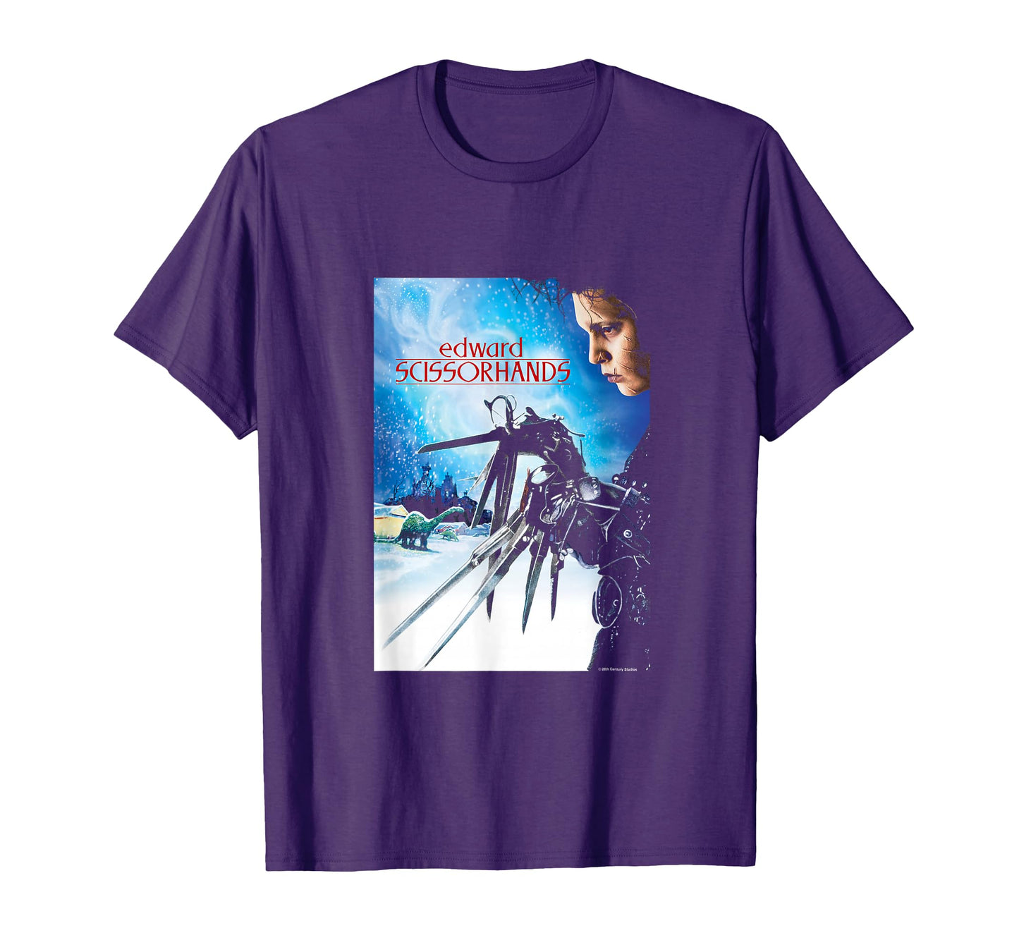 Edward Scissorhands Iconic Vintage Big Chest Movie Poster T-Shirt