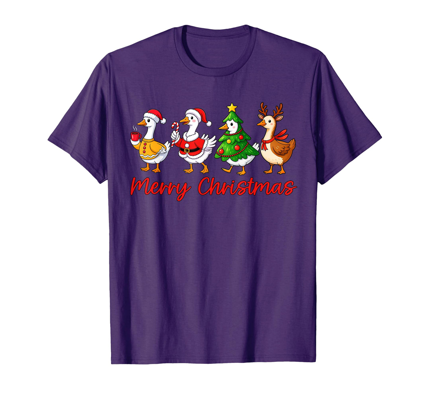 Merry Christmas Funny Merry Goosemas Christmas Silly Goose T-Shirt