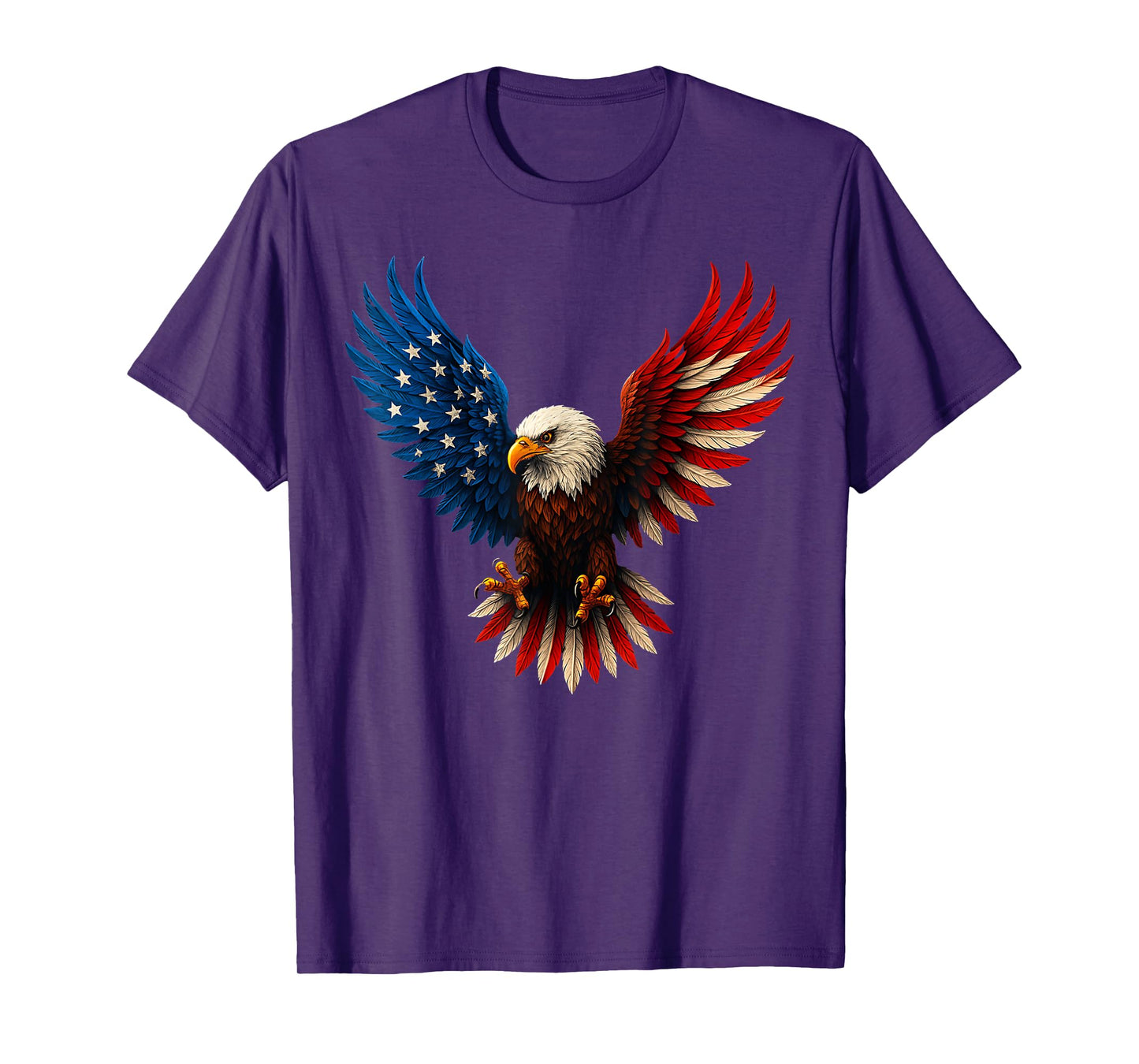 American Flag Bald Eagle Patriotic Eagle 4th of July USA T-Shirt