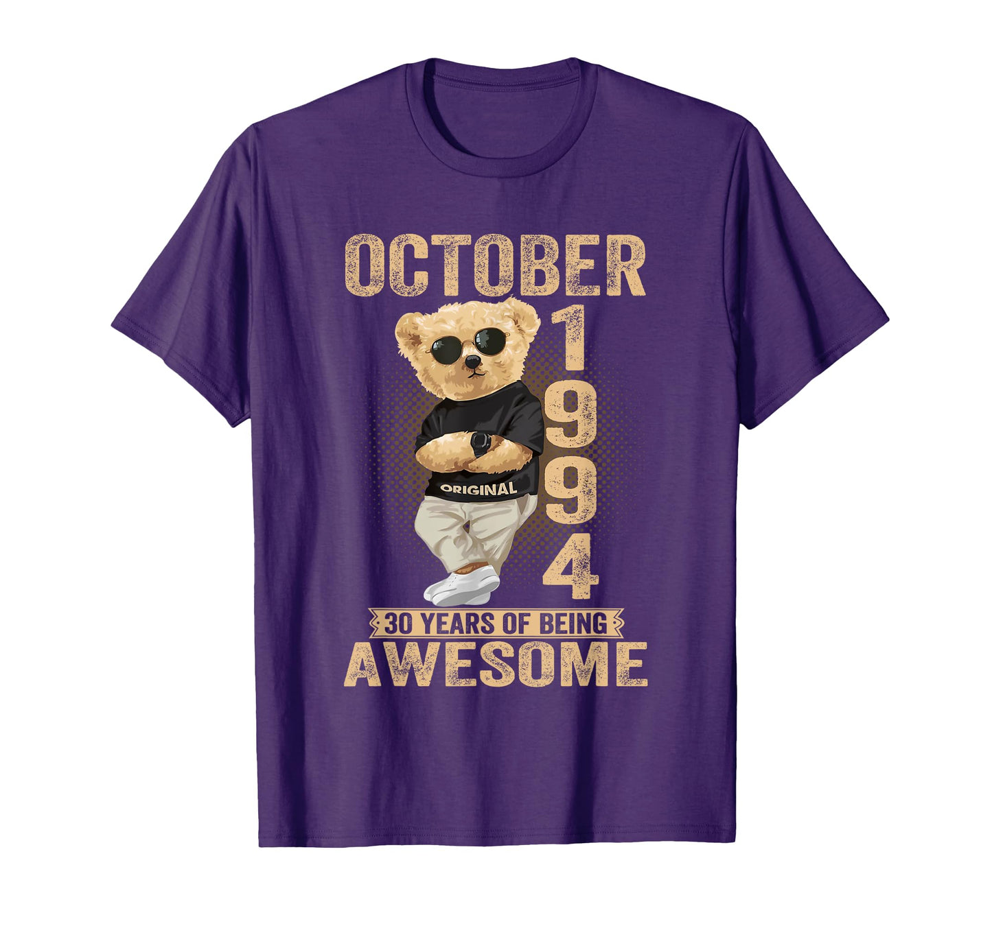 October 30th Birthday Men Women 1994 Awesome Teddy Bear T-Shirt