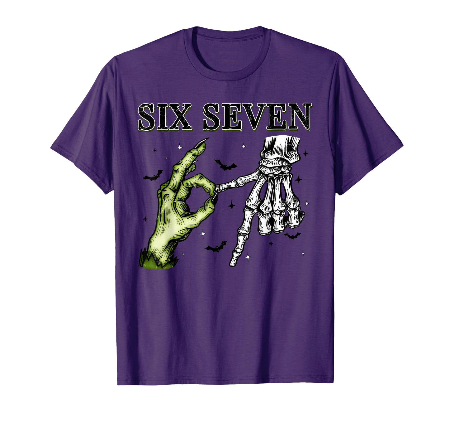 67 Witch Skeleton Hands Sign 67 Meme Halloween Costume Funny T-Shirt