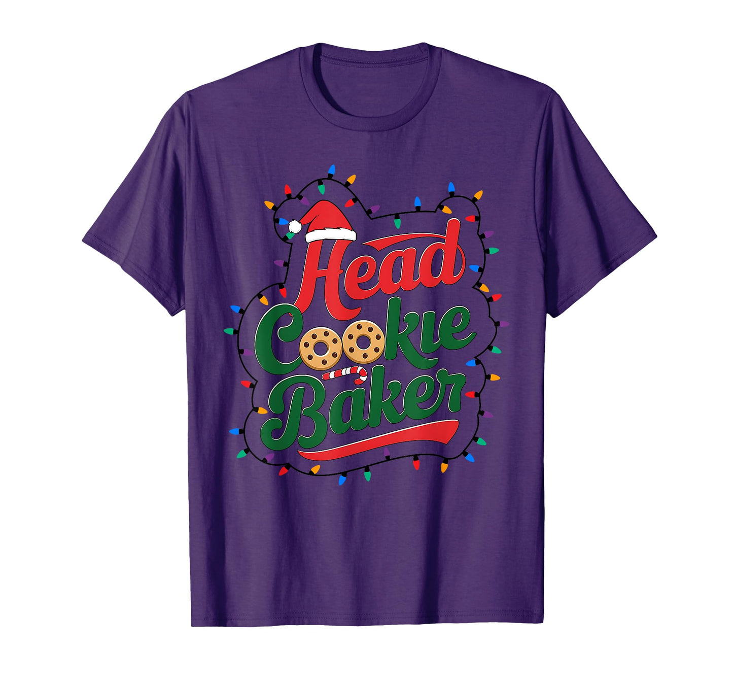 Head Cookie Baker Christmas Cookie Baking T-Shirt