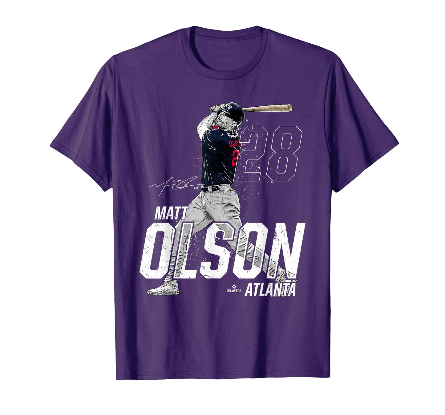 Dynamic Pose Matt Olson Atlanta Baseball MLBPA T-Shirt