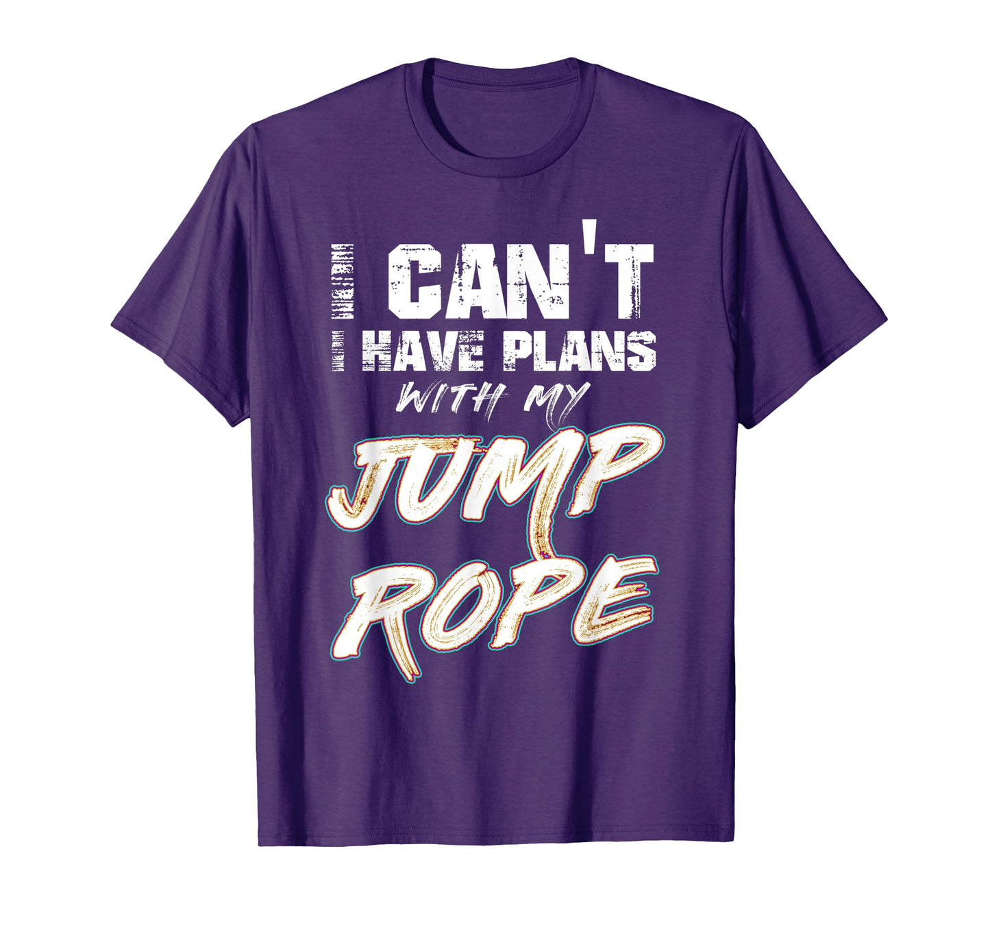 Weighted Jump Rope Double Dutch Workout Boxing T-Shirt