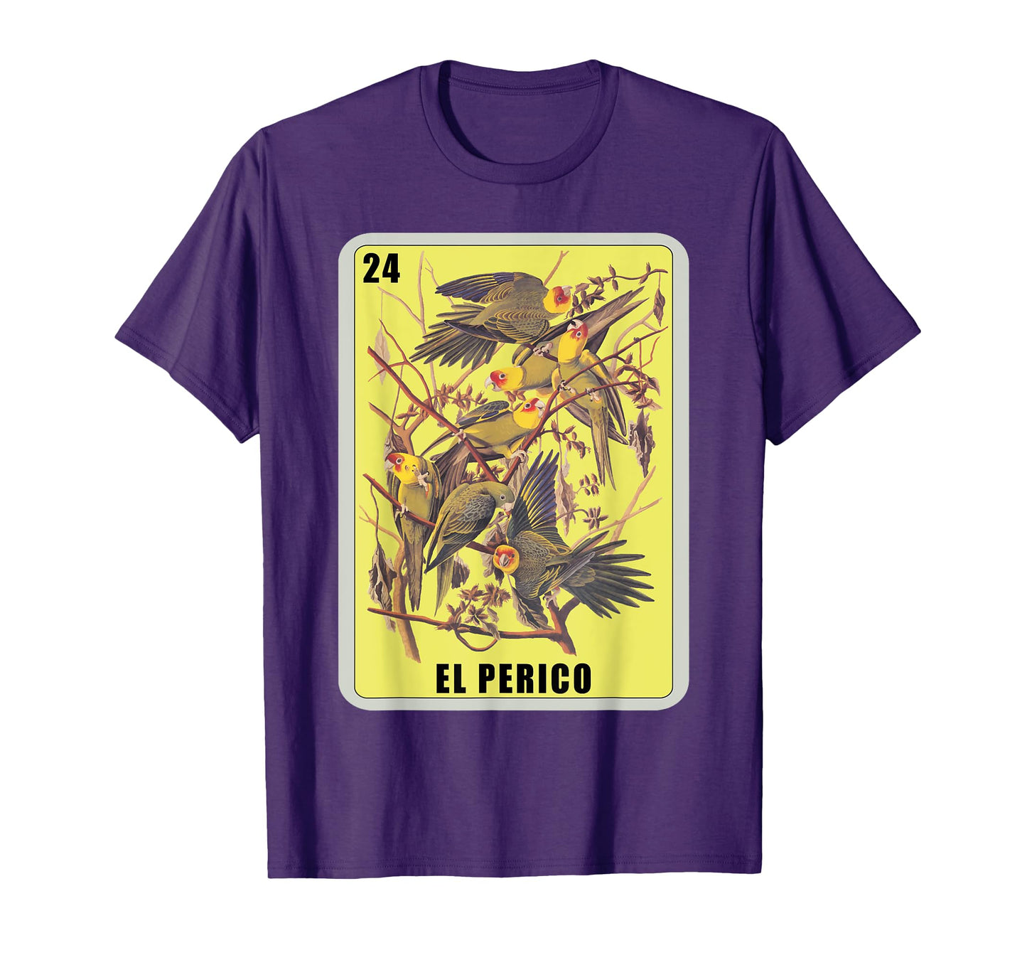 El Perico Card Parakeet Mexican Lottery Card T-Shirt