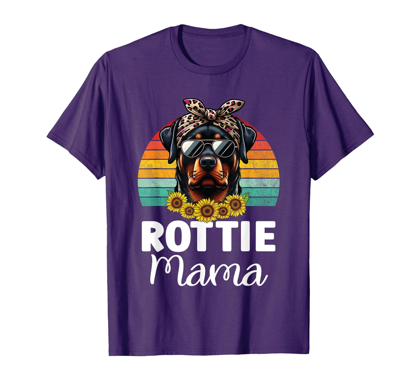 Rottweiler Mom Dog Lovers Rottie Mama Puppy Mother's Day T-Shirt