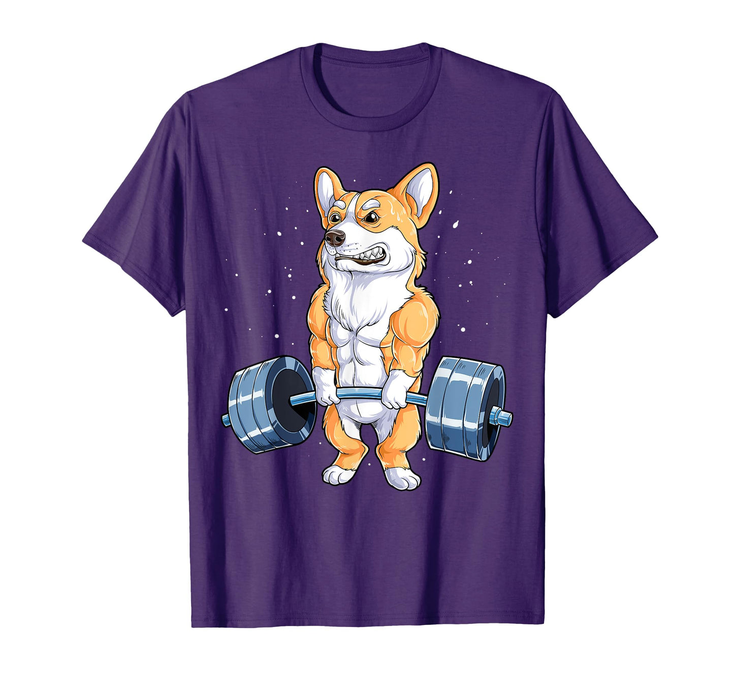 Corgi Weightlifting Funny Deadlift Men Fitness Gym Workout T-Shirt
