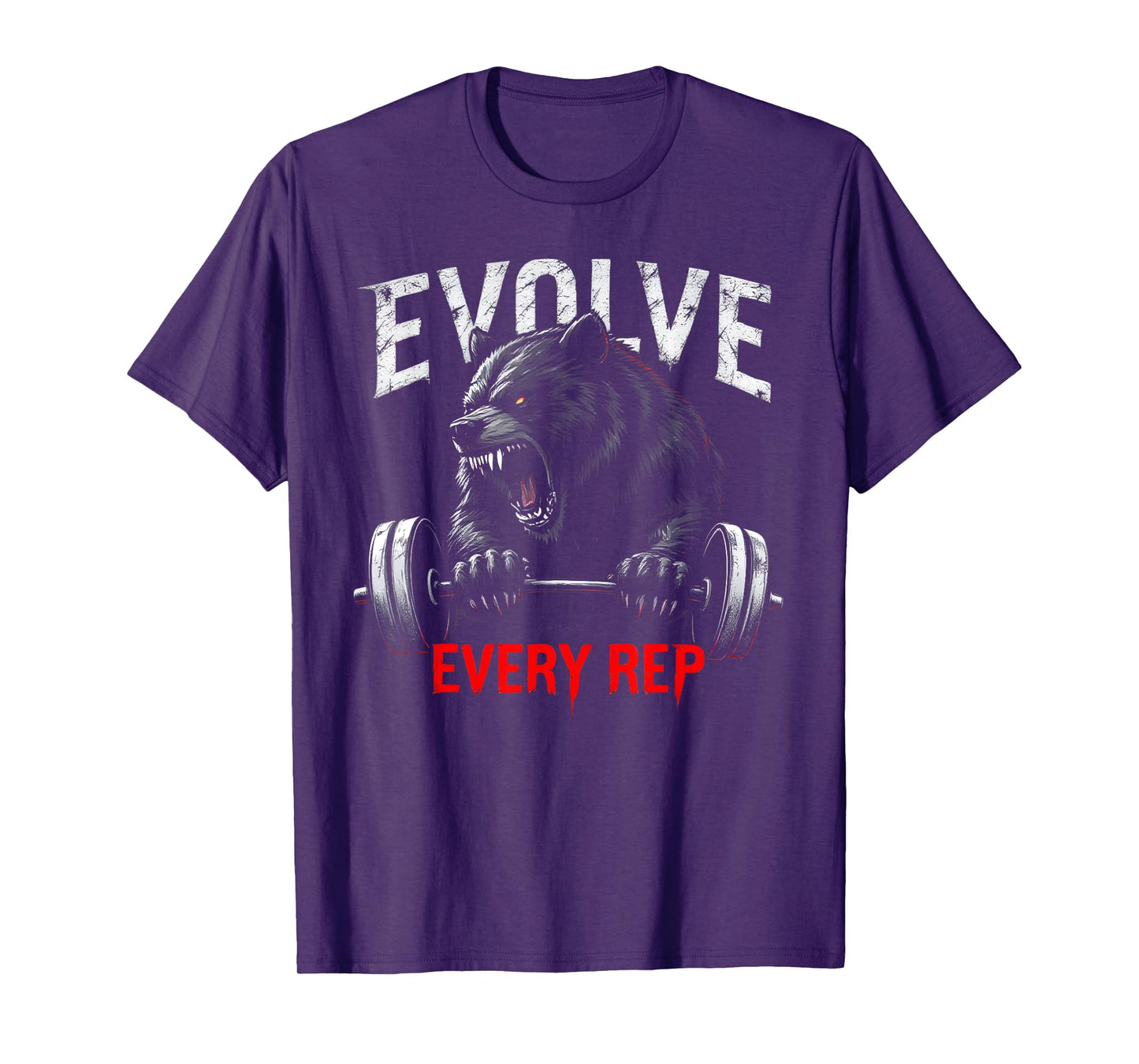 Evolve Every Rep Gym Motivation for Fitness Enthusiasts T-Shirt