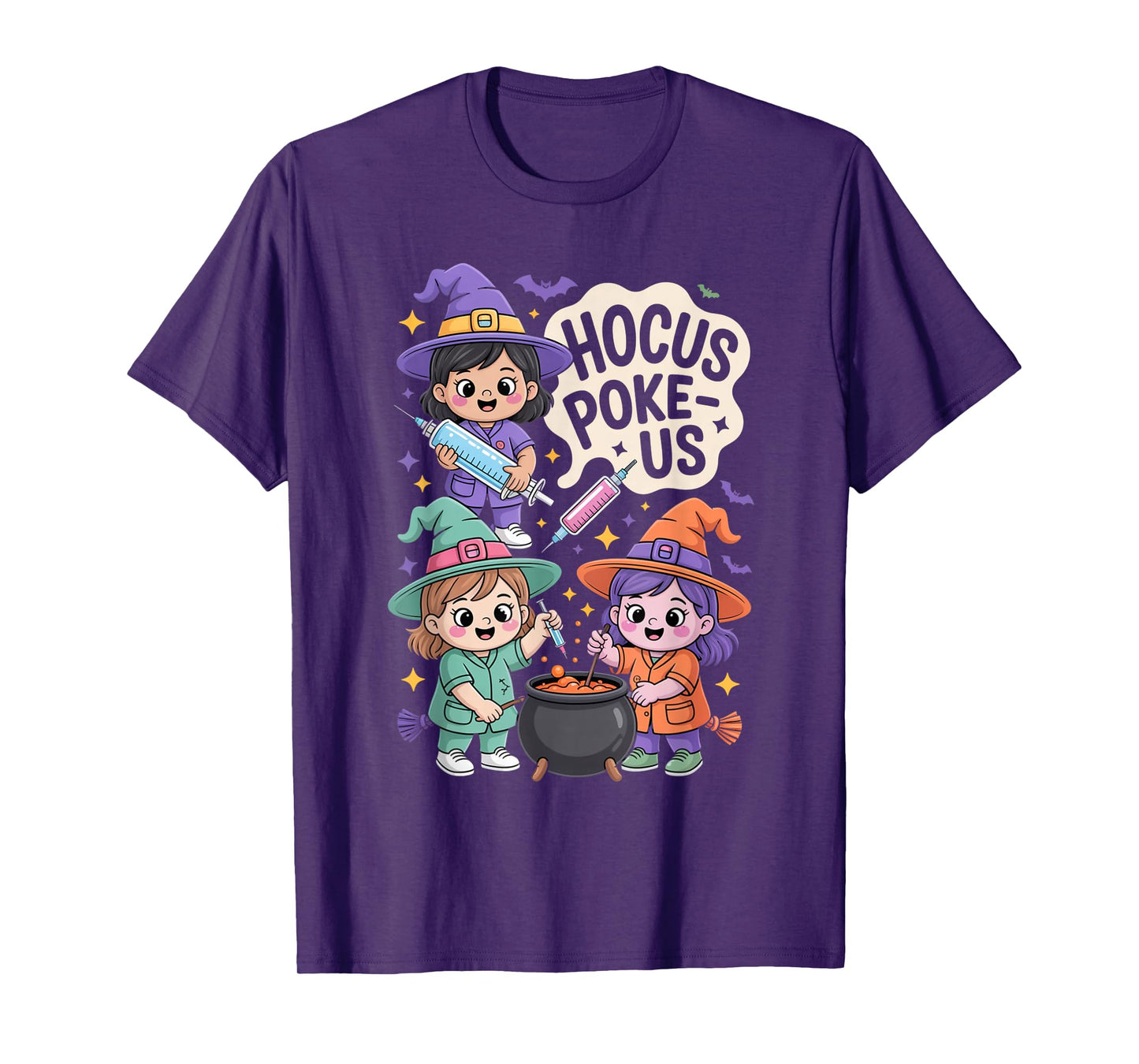 Hocus Poke-Us Nurse Witch Halloween Costume Humor T-Shirt