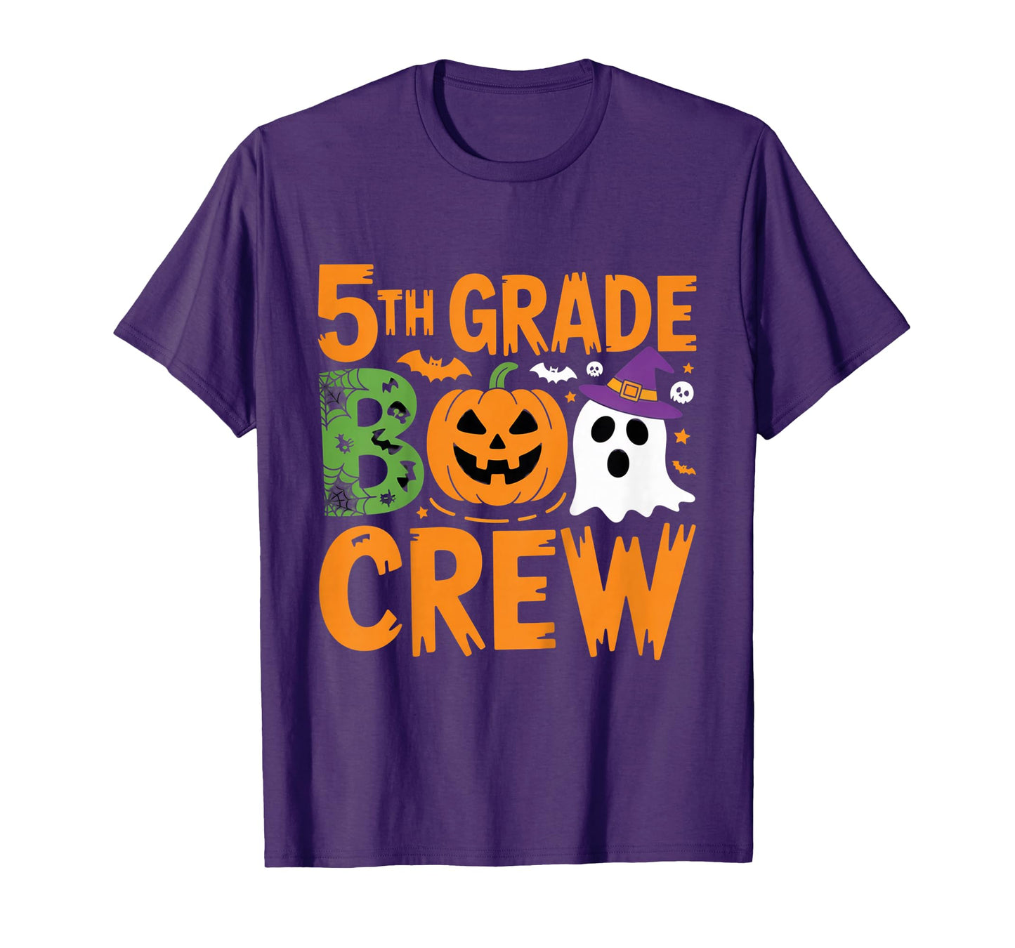 5th Grade Boo Crew Halloween School Family Celebrations T-Shirt