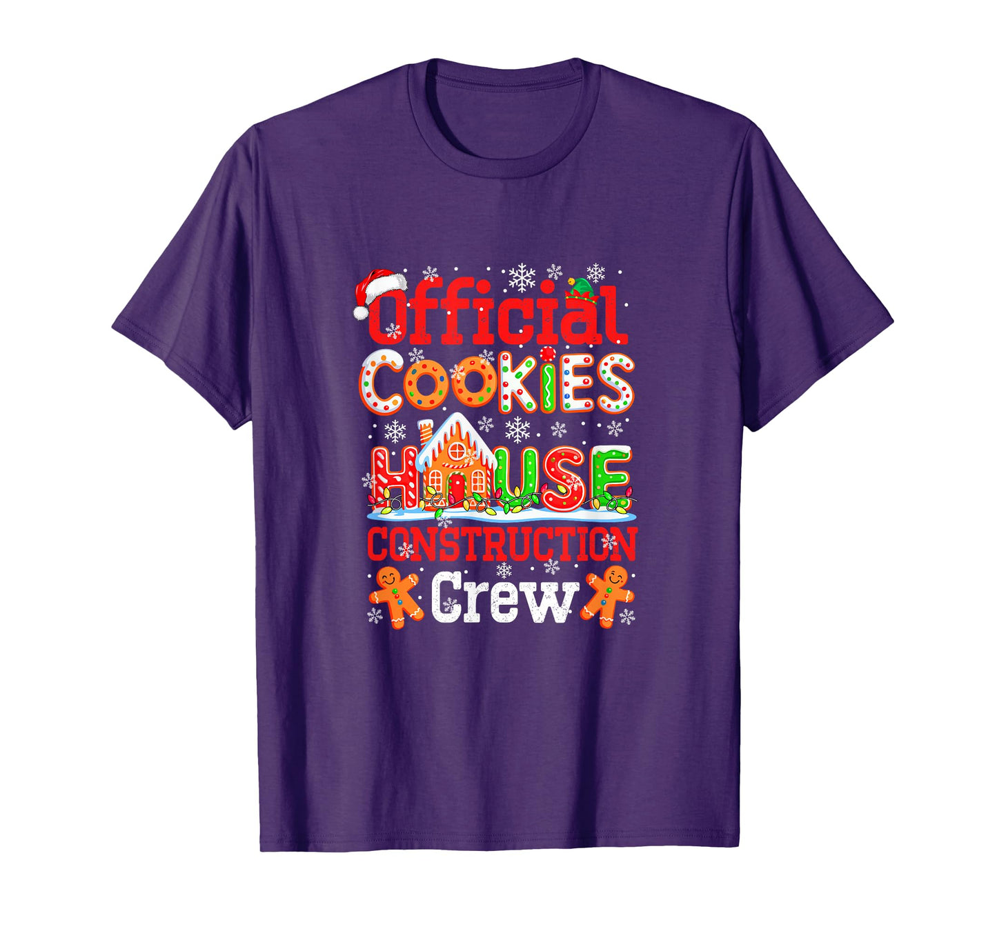 Official Cookies House Construction Crew Xmas Baker Team T-Shirt