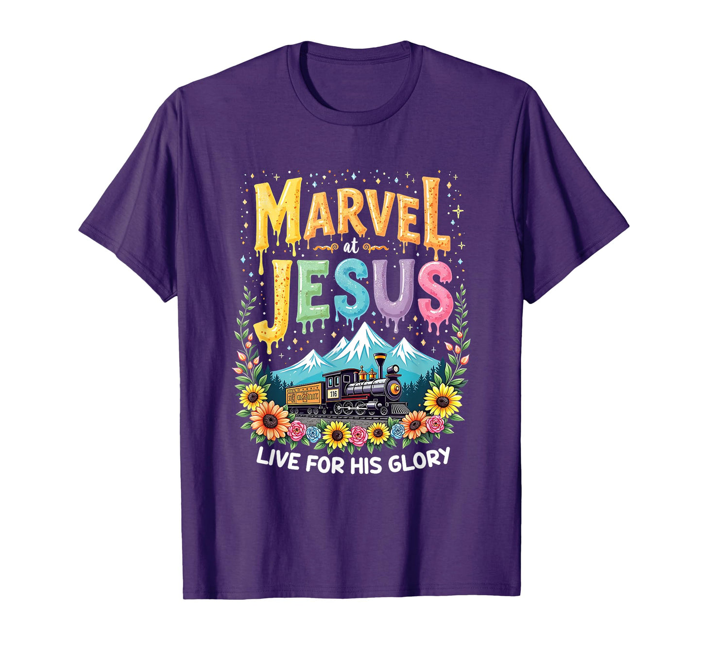 His Glory Junction Train True North Christian Camp VBS 2025 T-Shirt