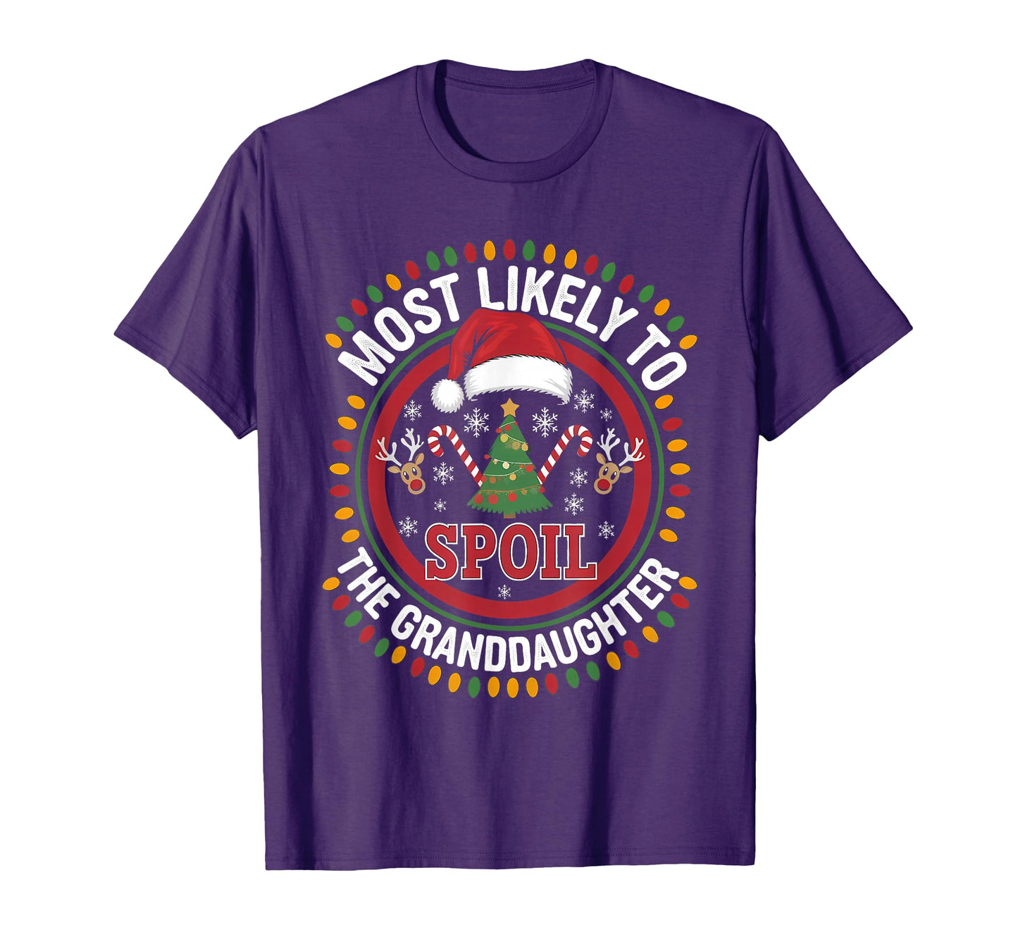 Most Likely to Spoil The Grandchildren Christmas Humor T-Shirt