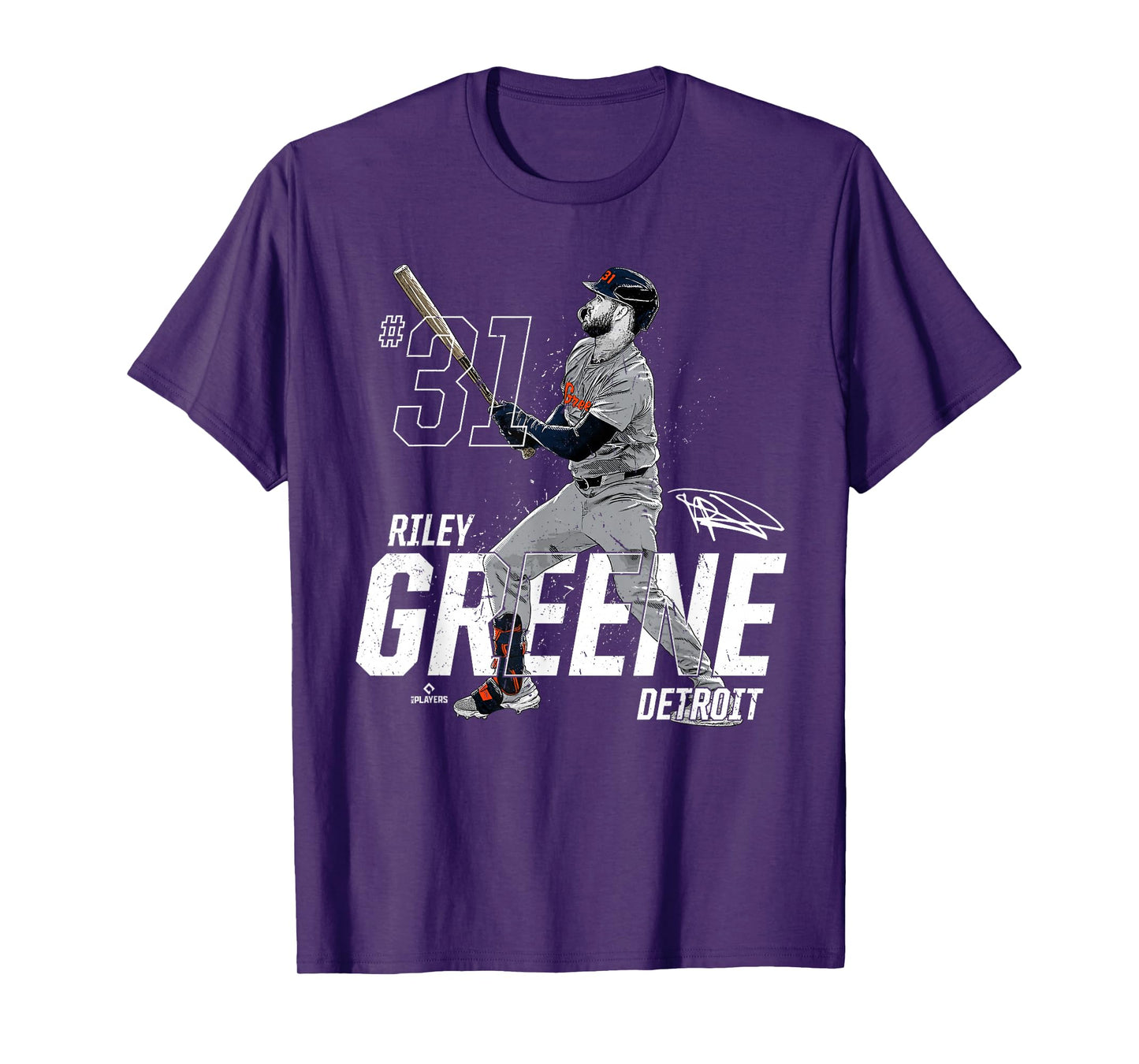 Dynamic Pose Riley Greene Detroit Baseball MLBPA T-Shirt