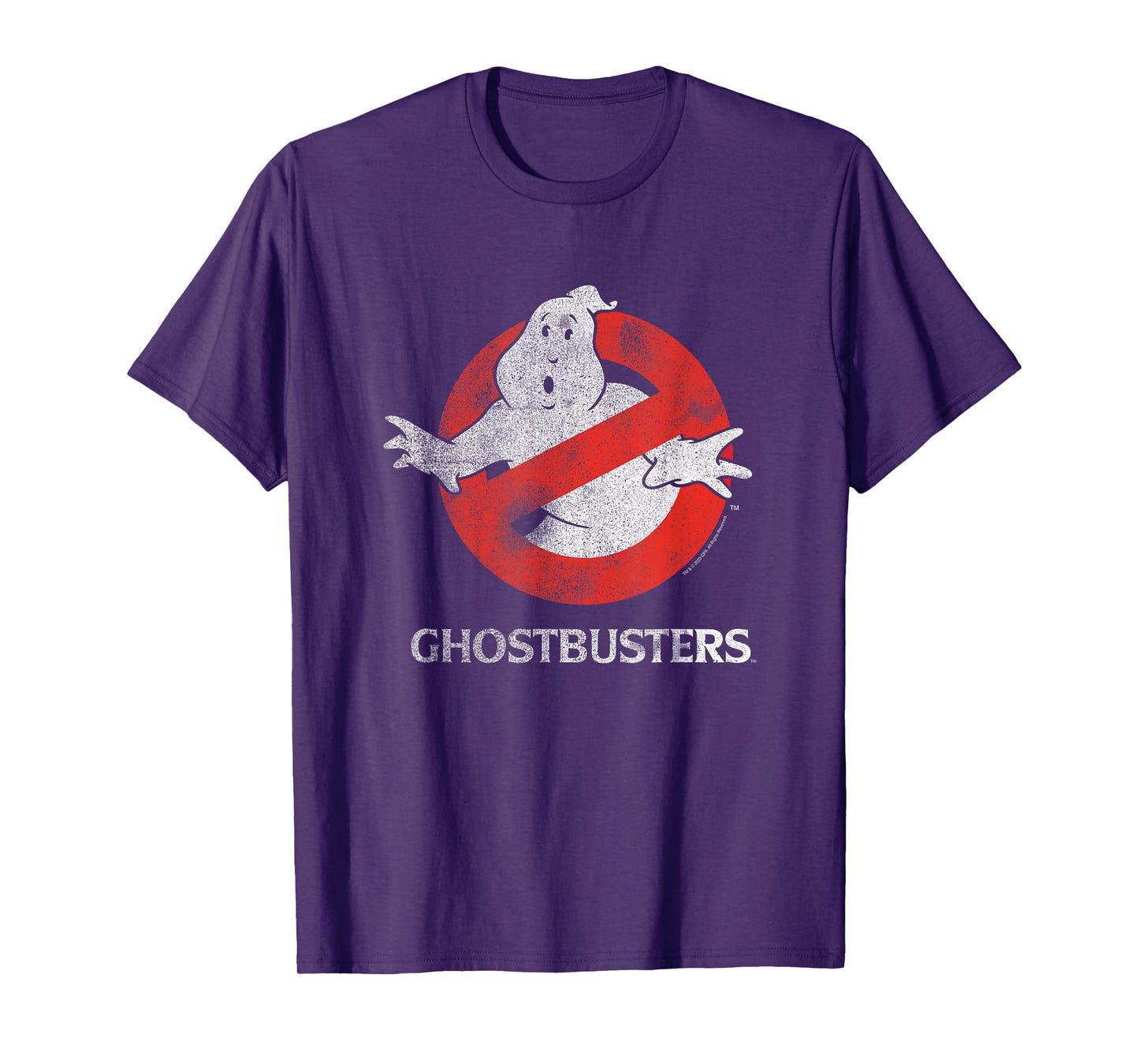 Ghostbusters Vintage Distressed Ghost Logo Retro Movie T-Shirt