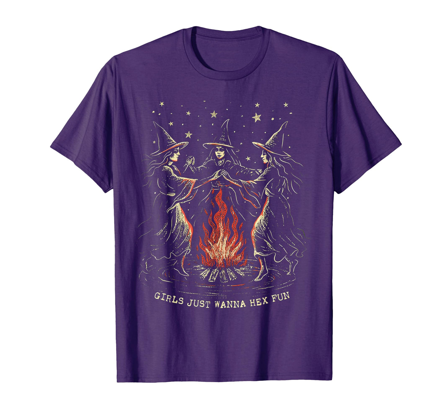 Girls Just Wanna Hex Fun Funny Witch Halloween T-Shirt