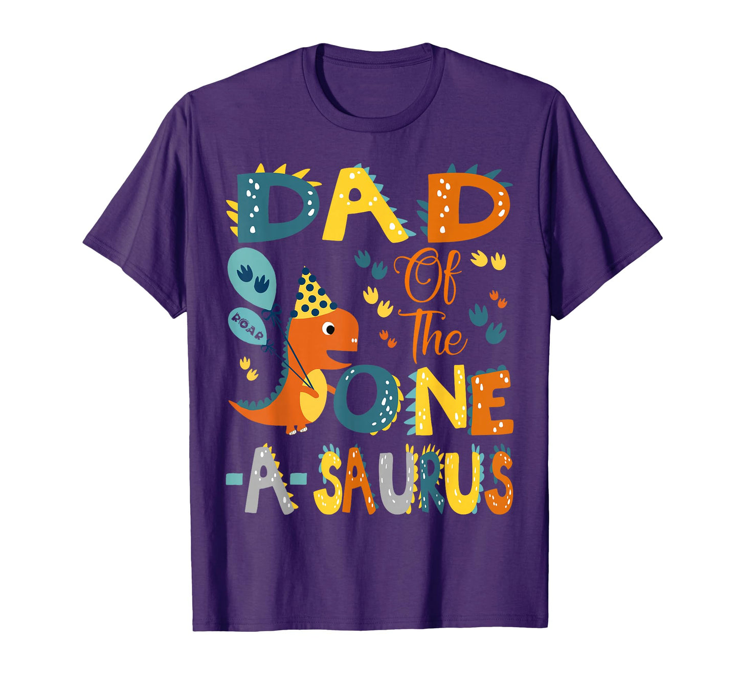 Dad Of The One-A-Saurus 1St Birthday Dinosaur Party T-Shirt