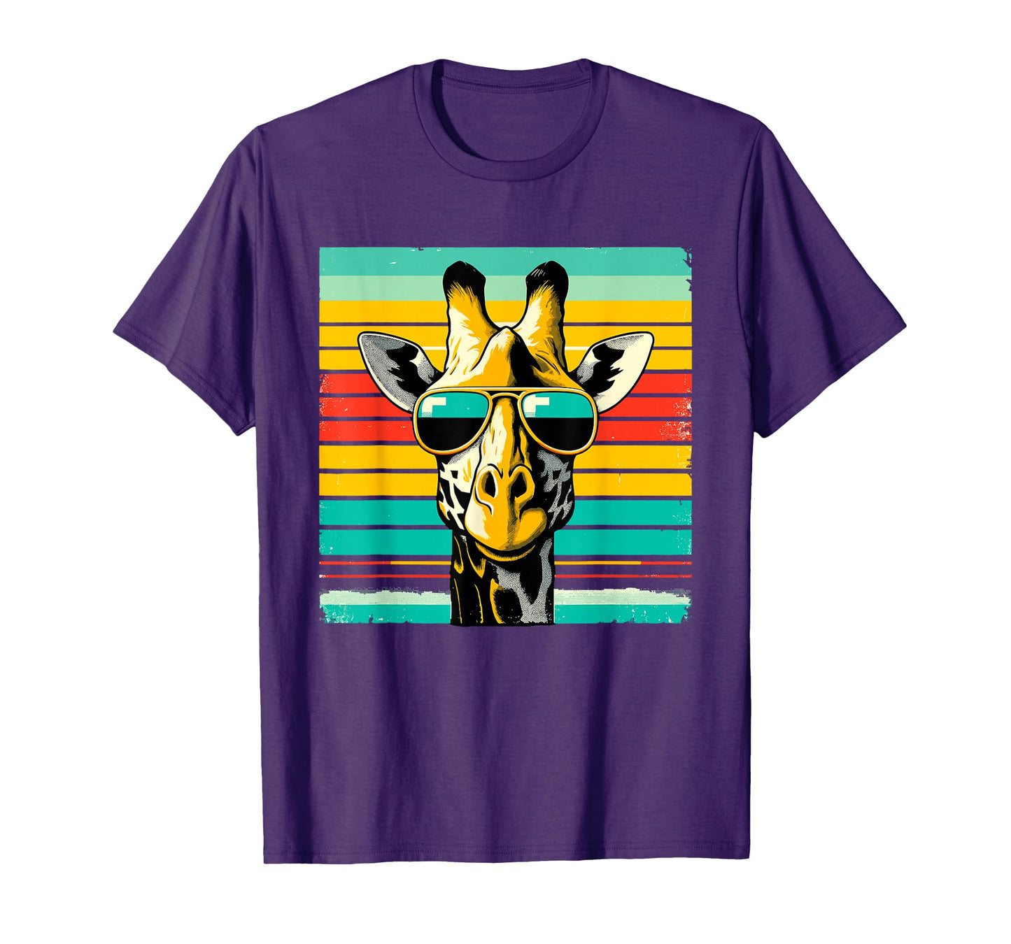 Cool Retro Giraffe Sunglasses T-Shirt