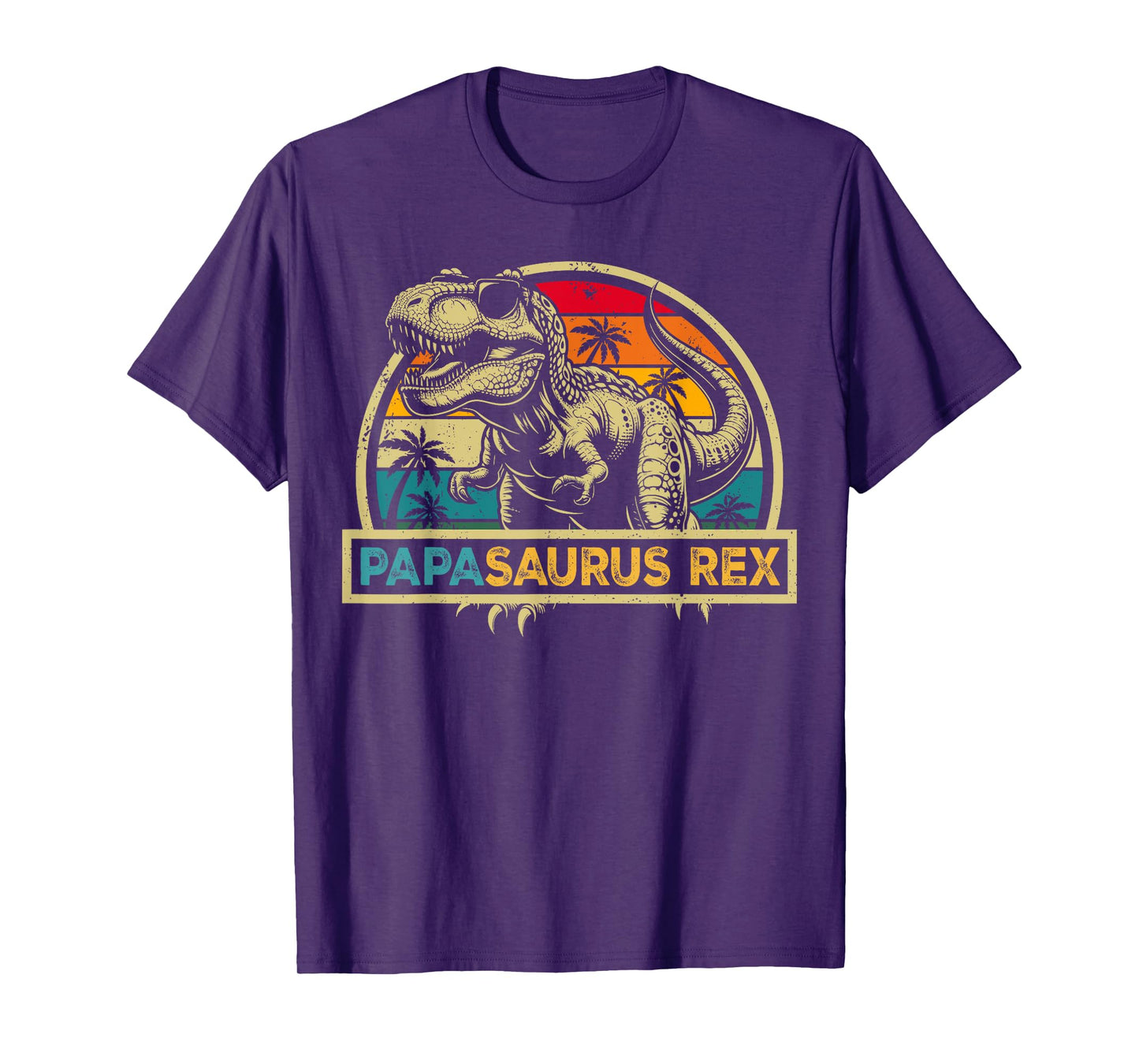 Papasaurus Rex TRex Dinosaur Papa Saurus Rex Family Matching T-Shirt