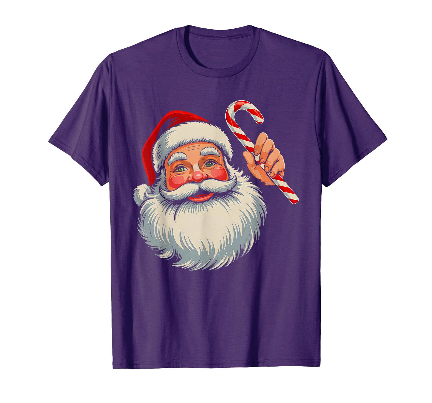 Vintage Santa Face Old Fashioned Xmas Pajama Funny Christmas T-Shirt