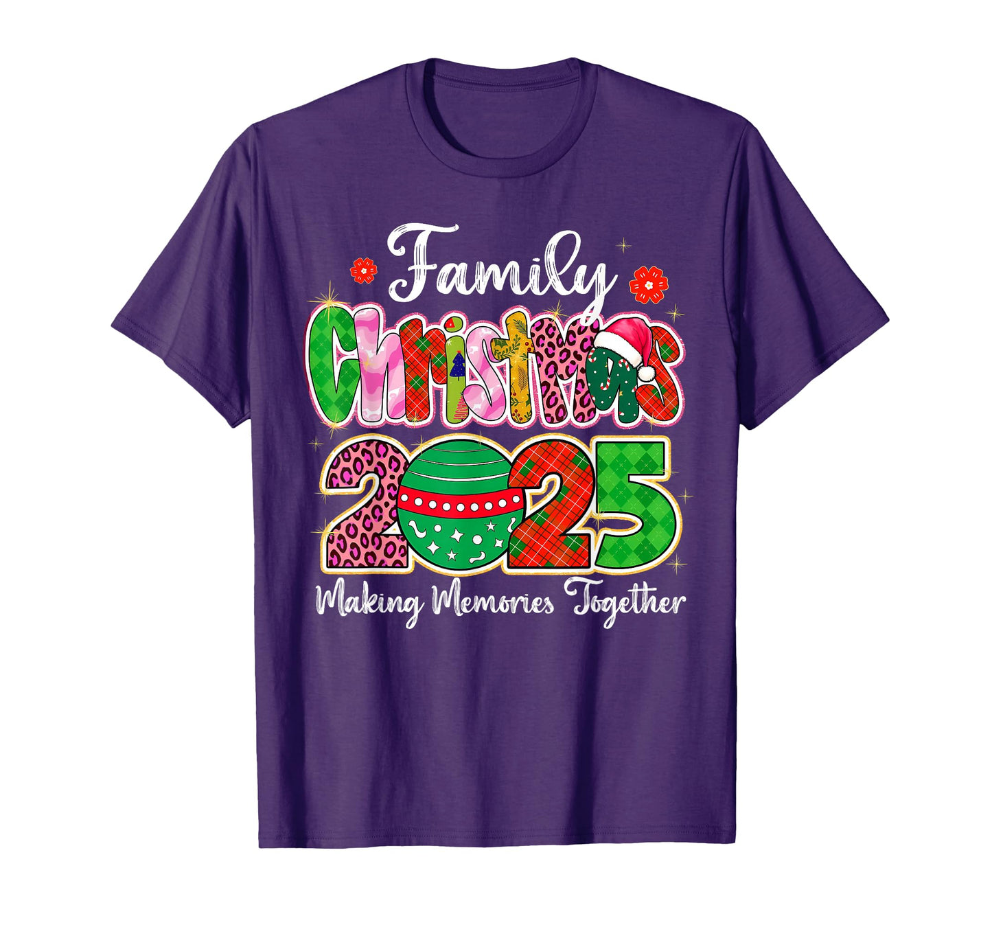 Family Christmas 2025 Making Memories Together Xmas Ornament T-Shirt