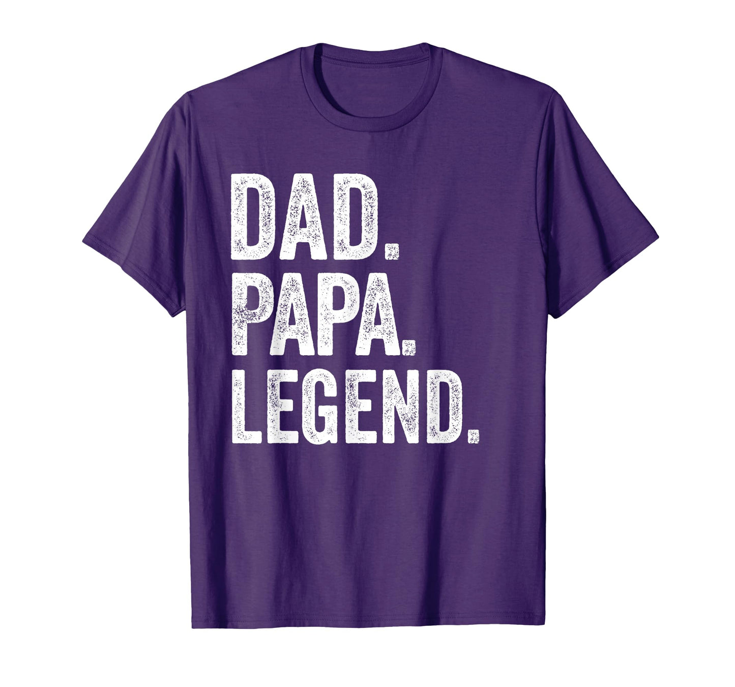 Dad Papa Legend - Vintage Distressed Bold Papa Graphic T-Shirt