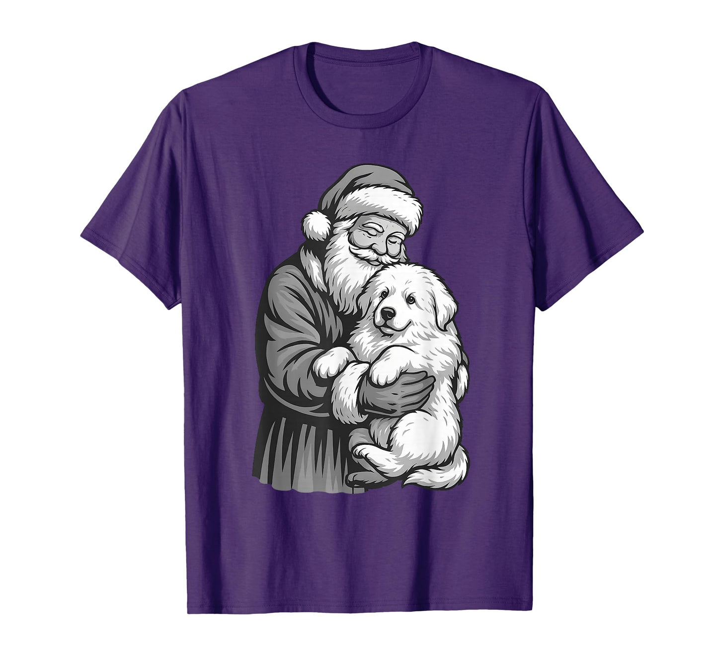Great Pyrenees Santa Claus Christmas Dog Lover T-Shirt