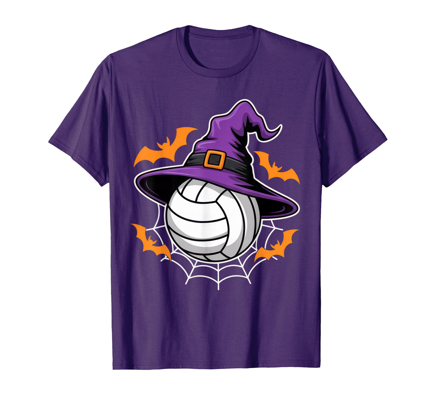 Volleyball Witch Hat Halloween Spooky Fun for Sports Lovers T-Shirt