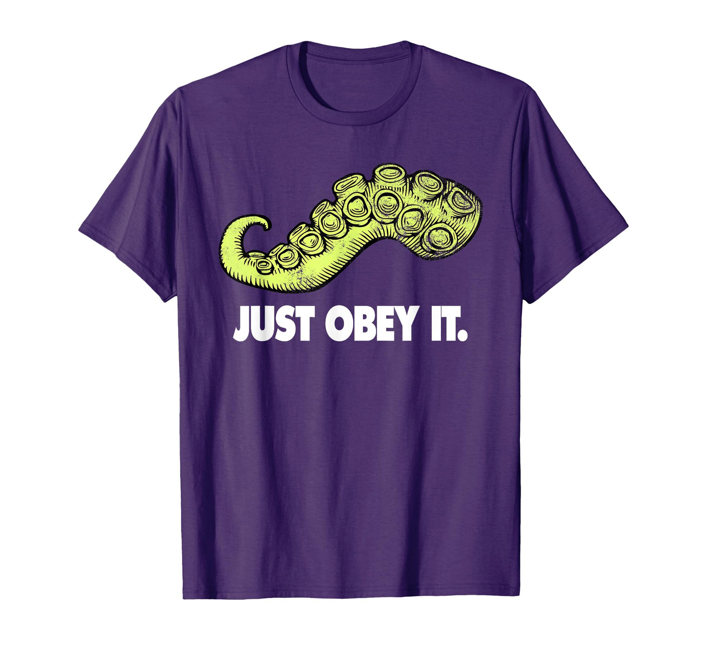 Cthulhu Just Obey It | Steampunk Kraken Tentacle T-Shirt