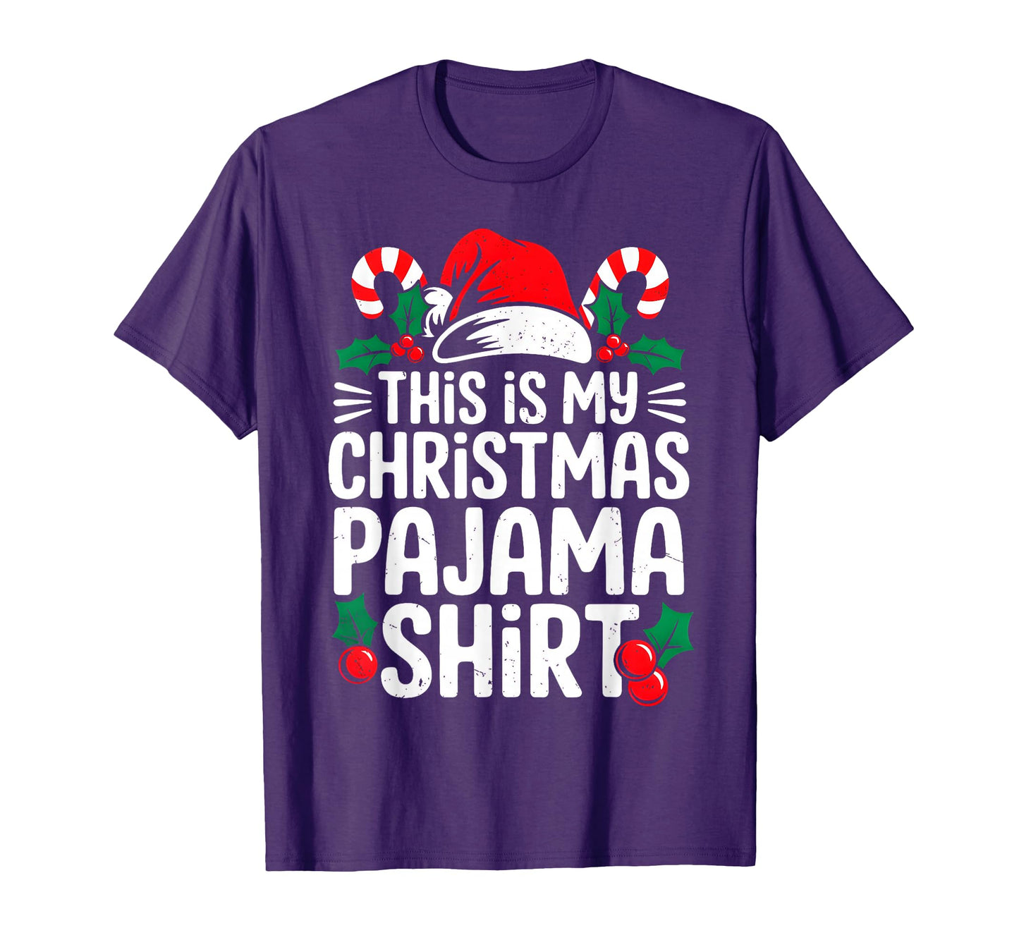 This is My Christmas Pajama Shirt Funny Xmas PJs Men Women T-Shirt