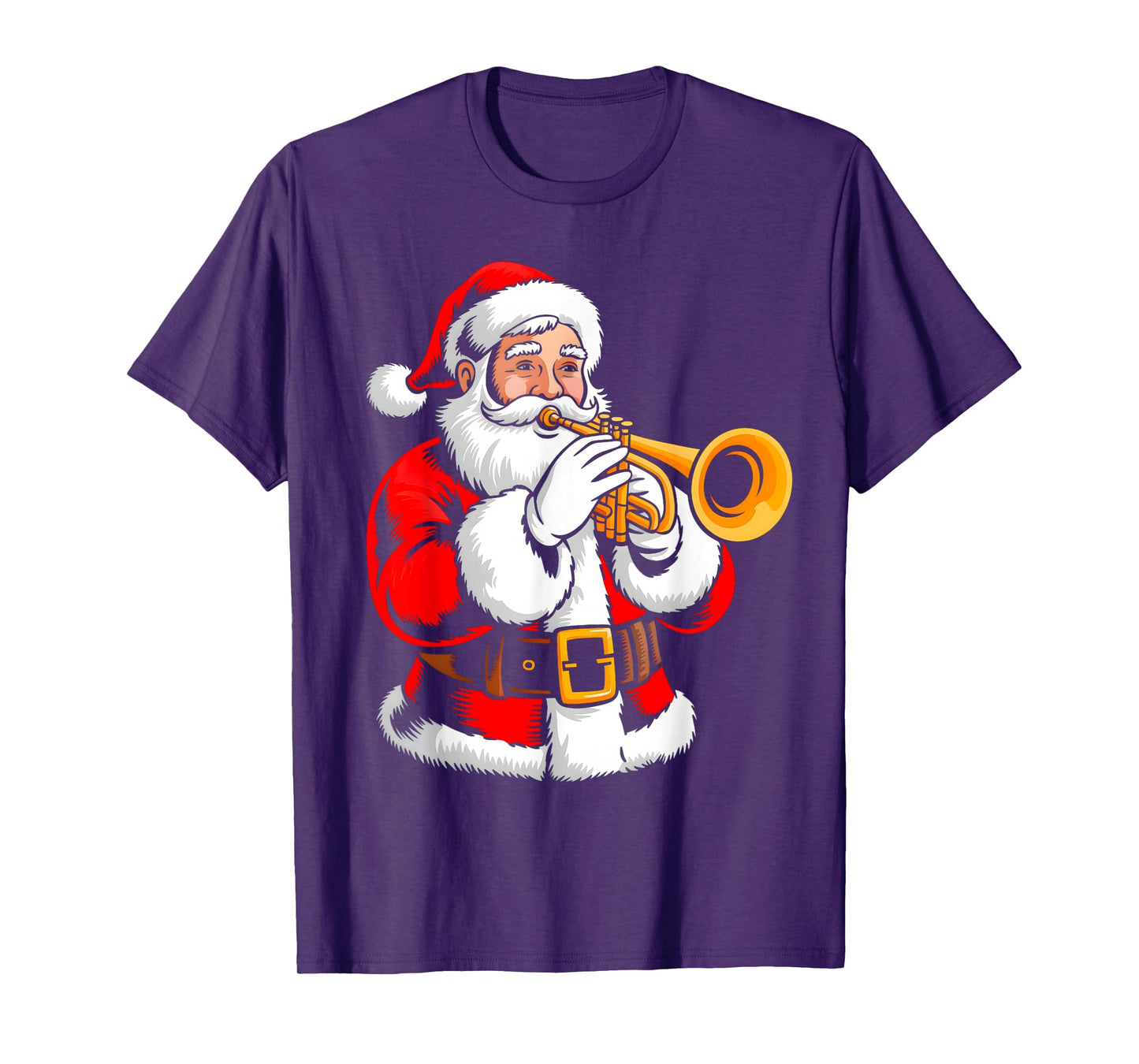 Santa Playing Tumpet Xmas Vibes Funny Christmas Pajama T-Shirt