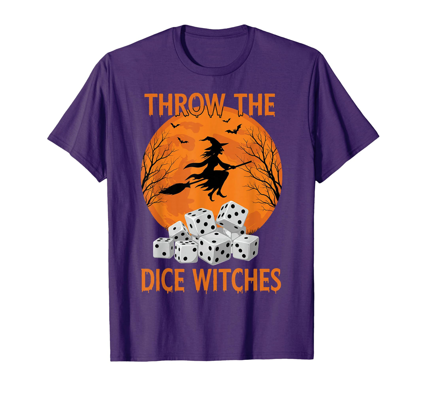 Bunco Halloween Throw The Dice Witches Bunco Game for Women T-Shirt
