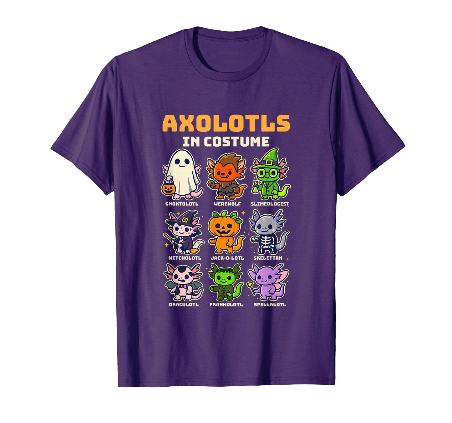 Axolotl Halloween Costume Funny Animal Cute Pet T-Shirt