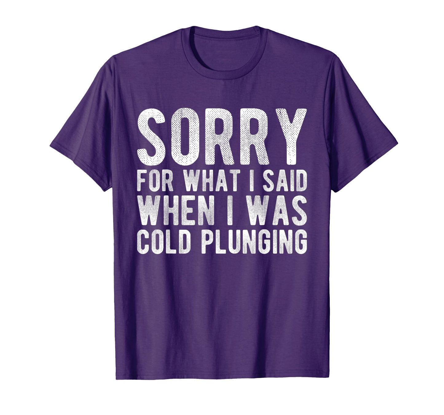 Sorry For What I Said When I Was Cold Plunging T-Shirt