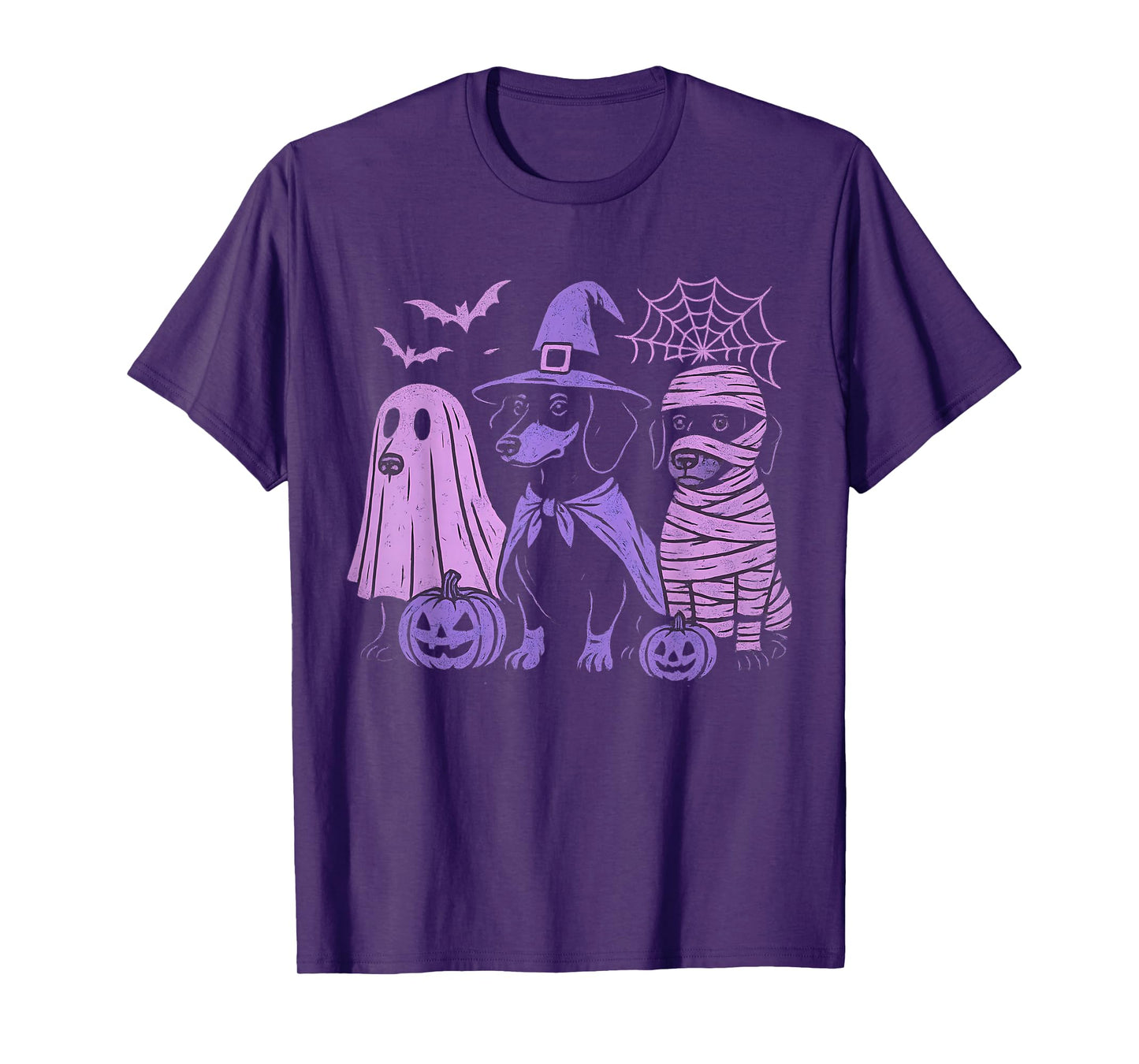 Halloweenie Dachshund Dogs Ghost Boo Witch Costume Halloween T-Shirt