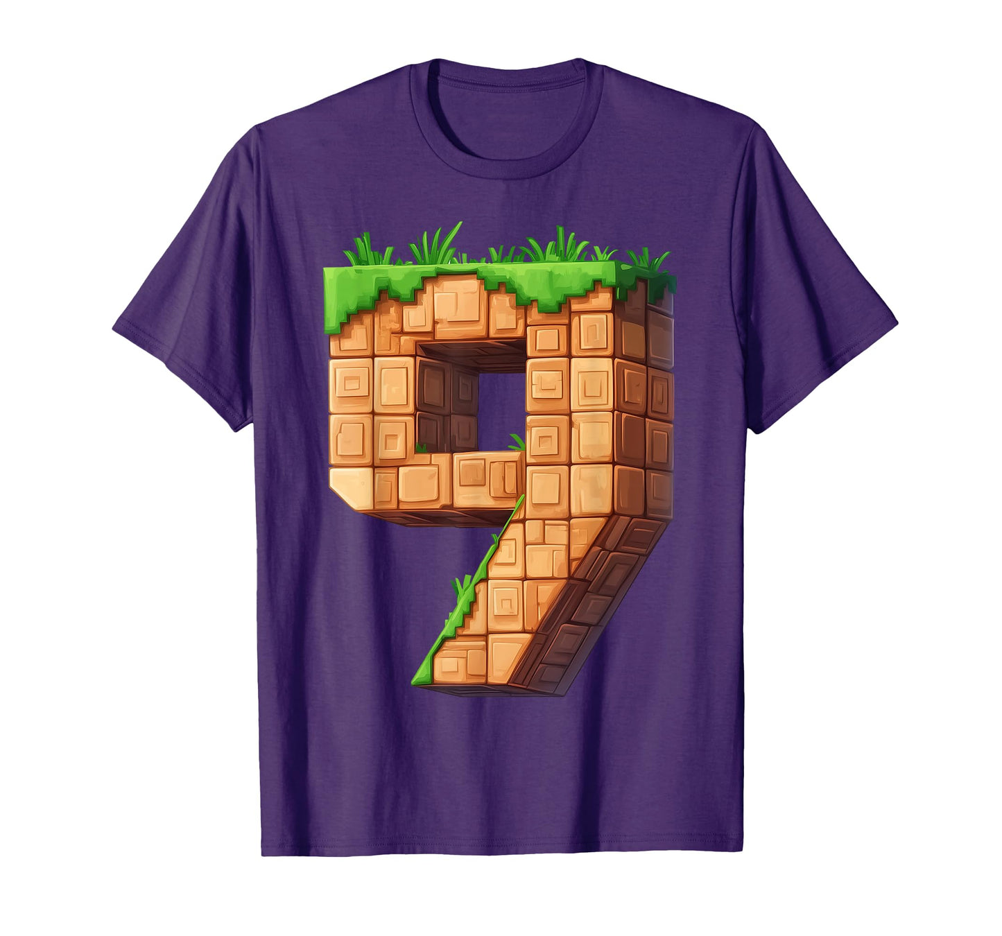 Fun 9th Birthday Number 9 Video Gamer Pixel Themed Bday Boys T-Shirt