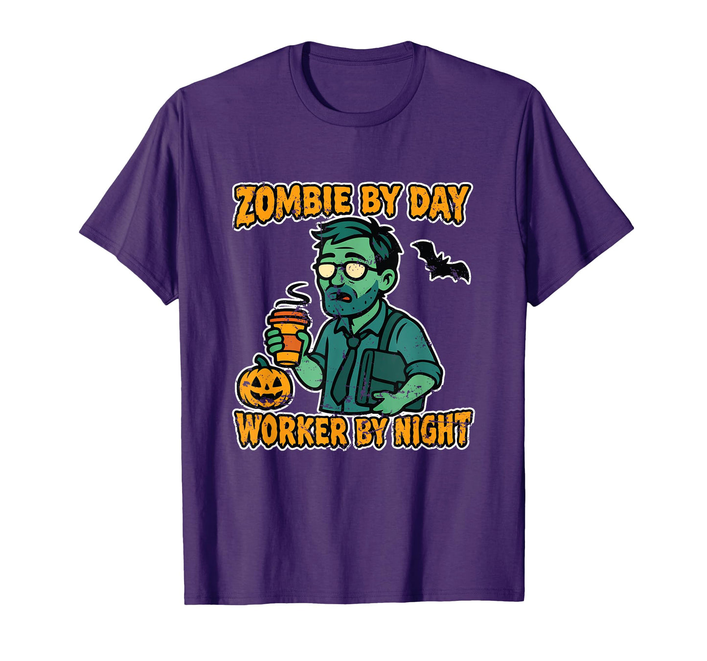 Zombie by Day Worker by Night Office T-Shirt
